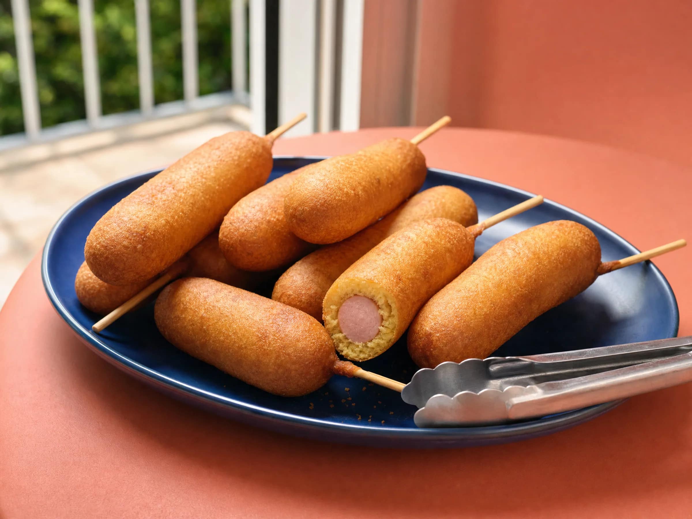 Corn Dogs selber machen mit Maisteig