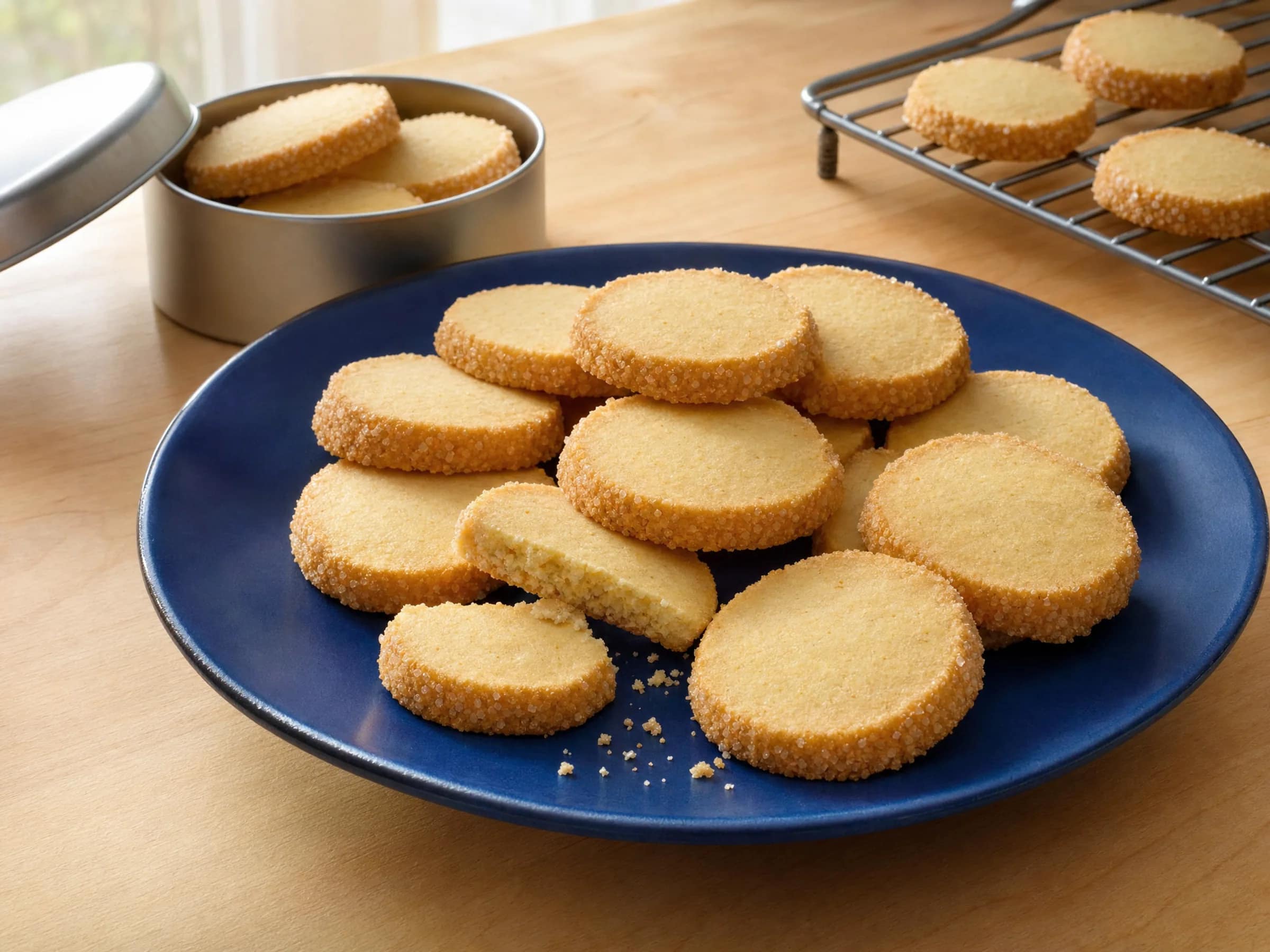 Heidesand-Plätzchen mit gebräunter Butter und sandiger Krume