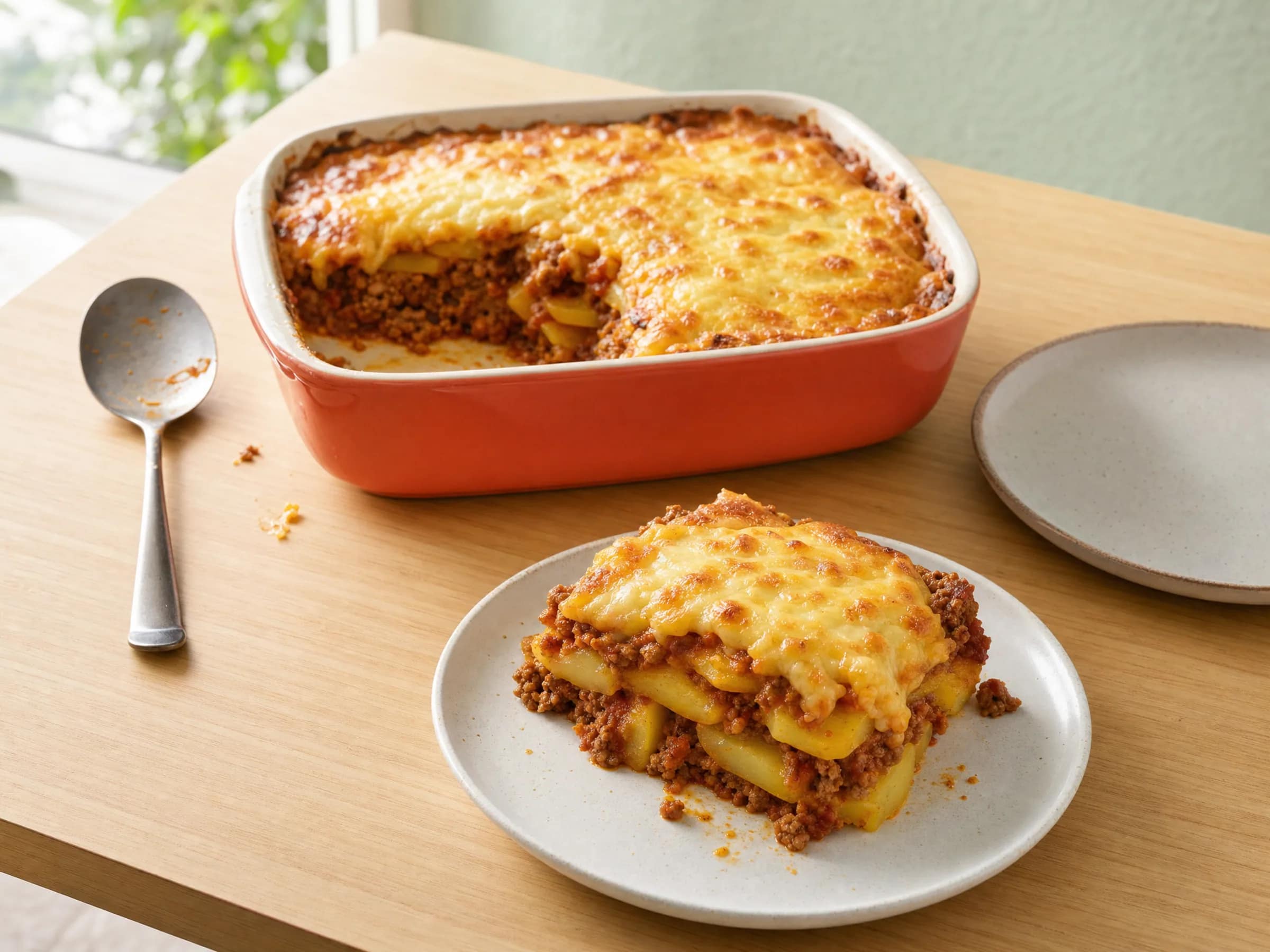 Kartoffel-Hack-Auflauf mit Käse