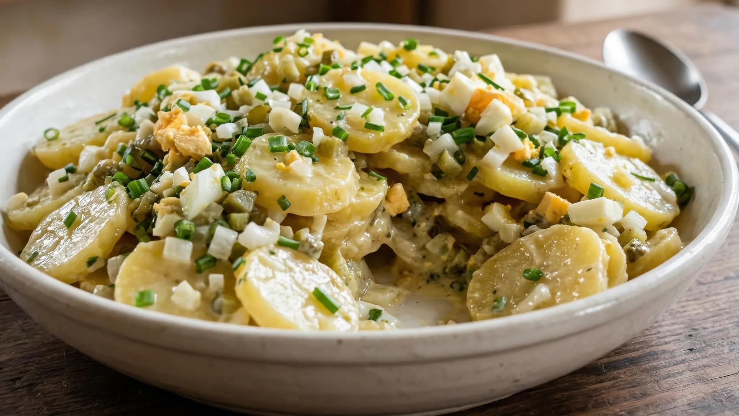Landfrauen-Eiersalat mit Gewürzgurken und Kräutern