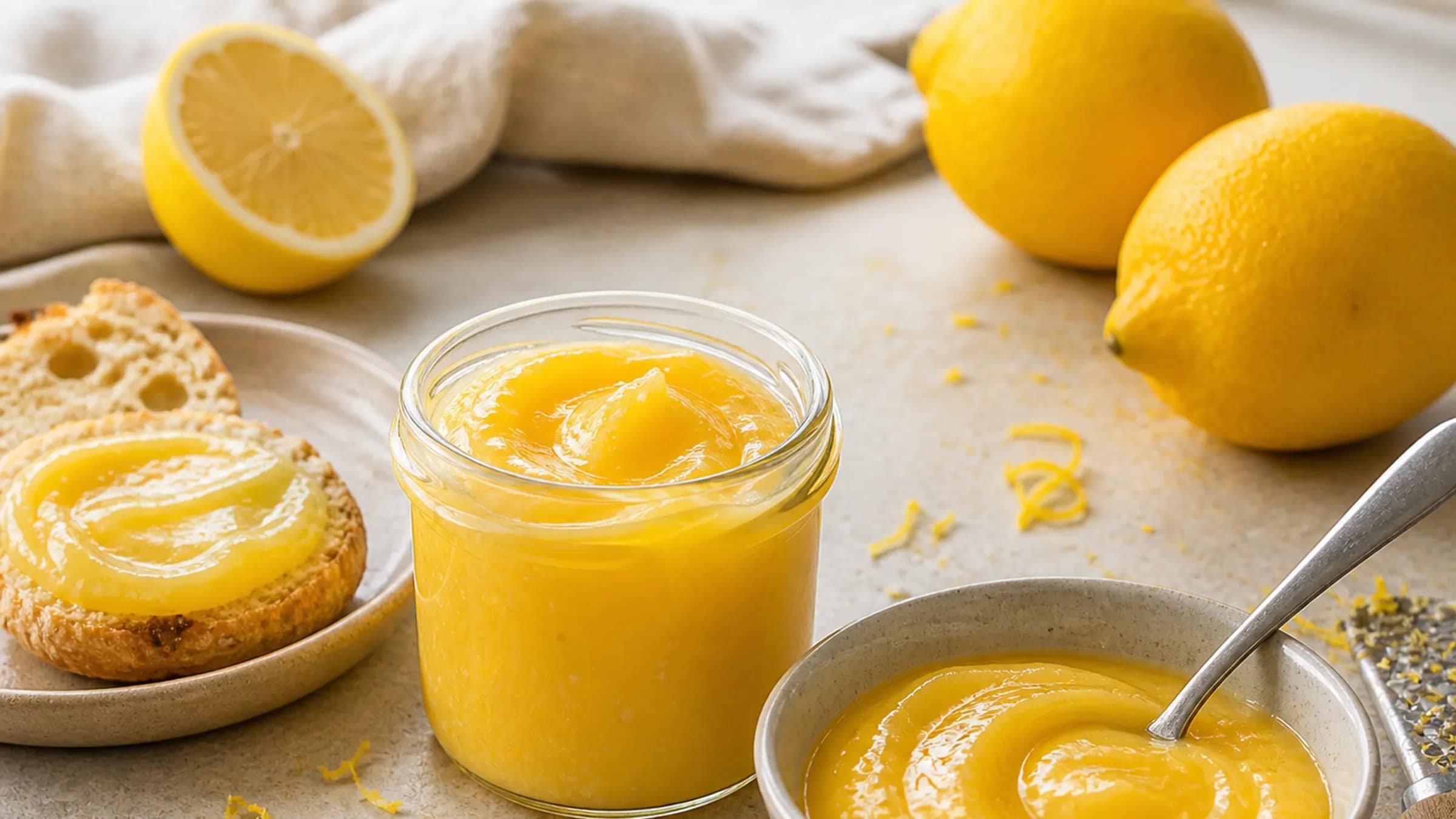Lemon Curd aus dem Wasserbad