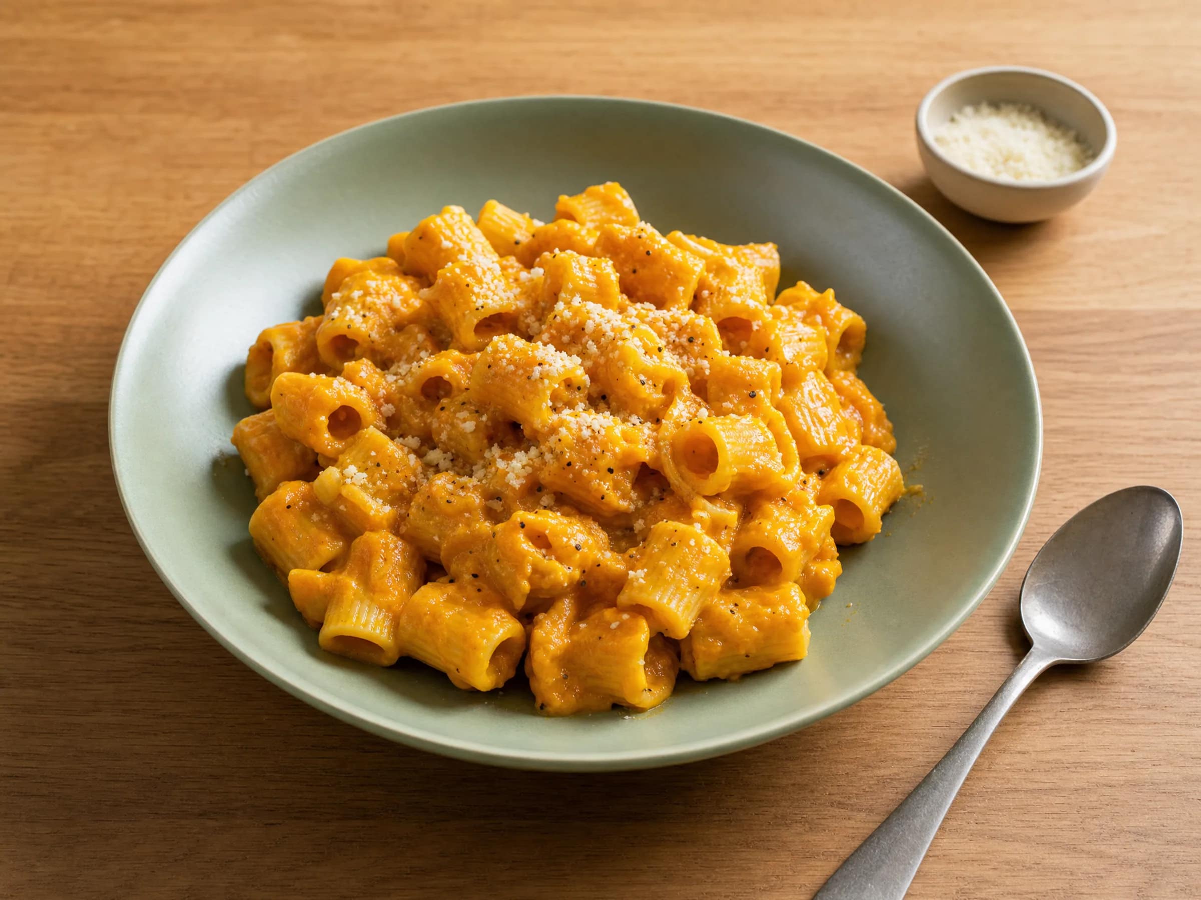 Pasta mit Hokkaido-Kürbissauce