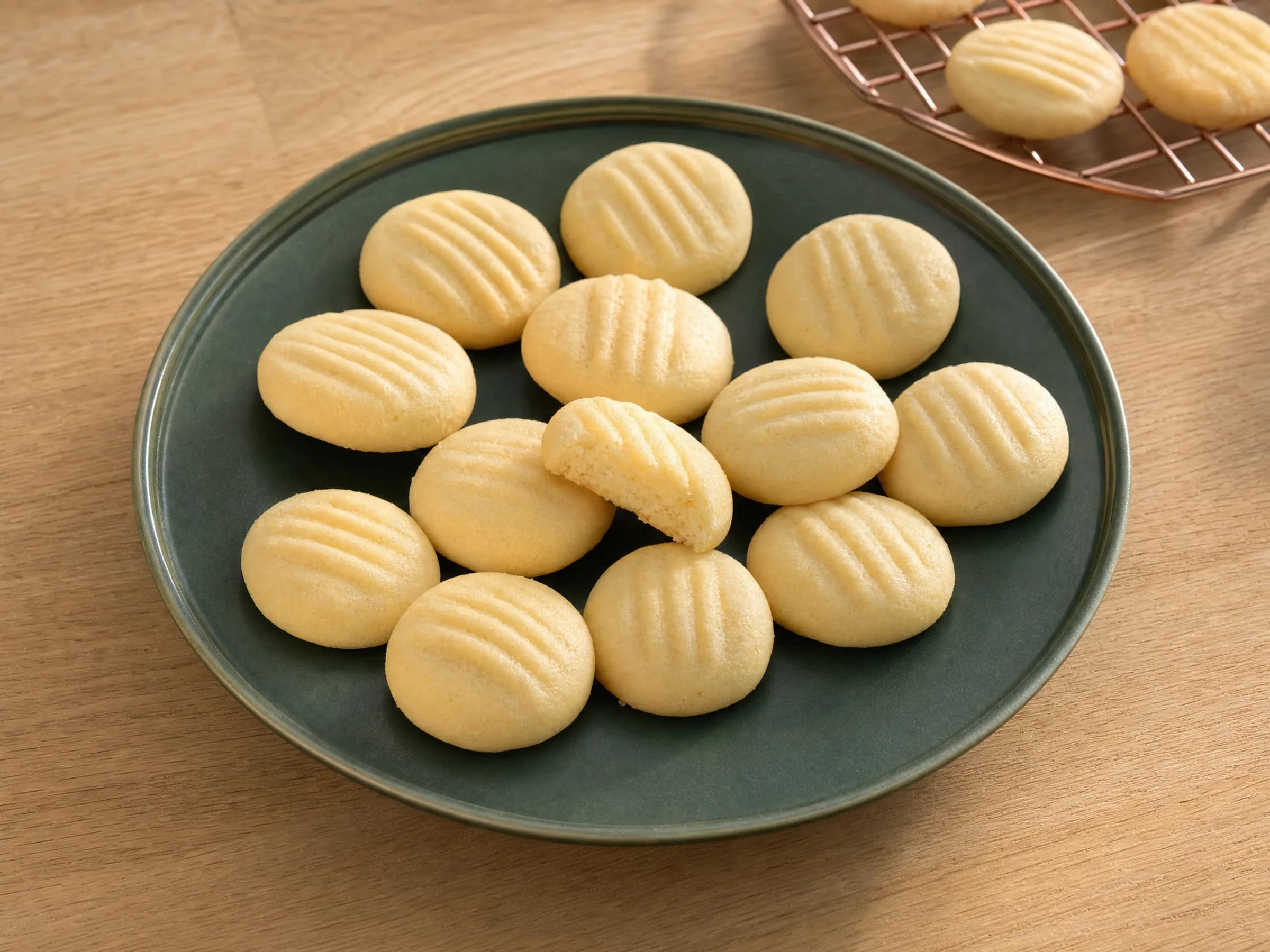 Puddingplätzchen mit Vanille ohne Ausstechen