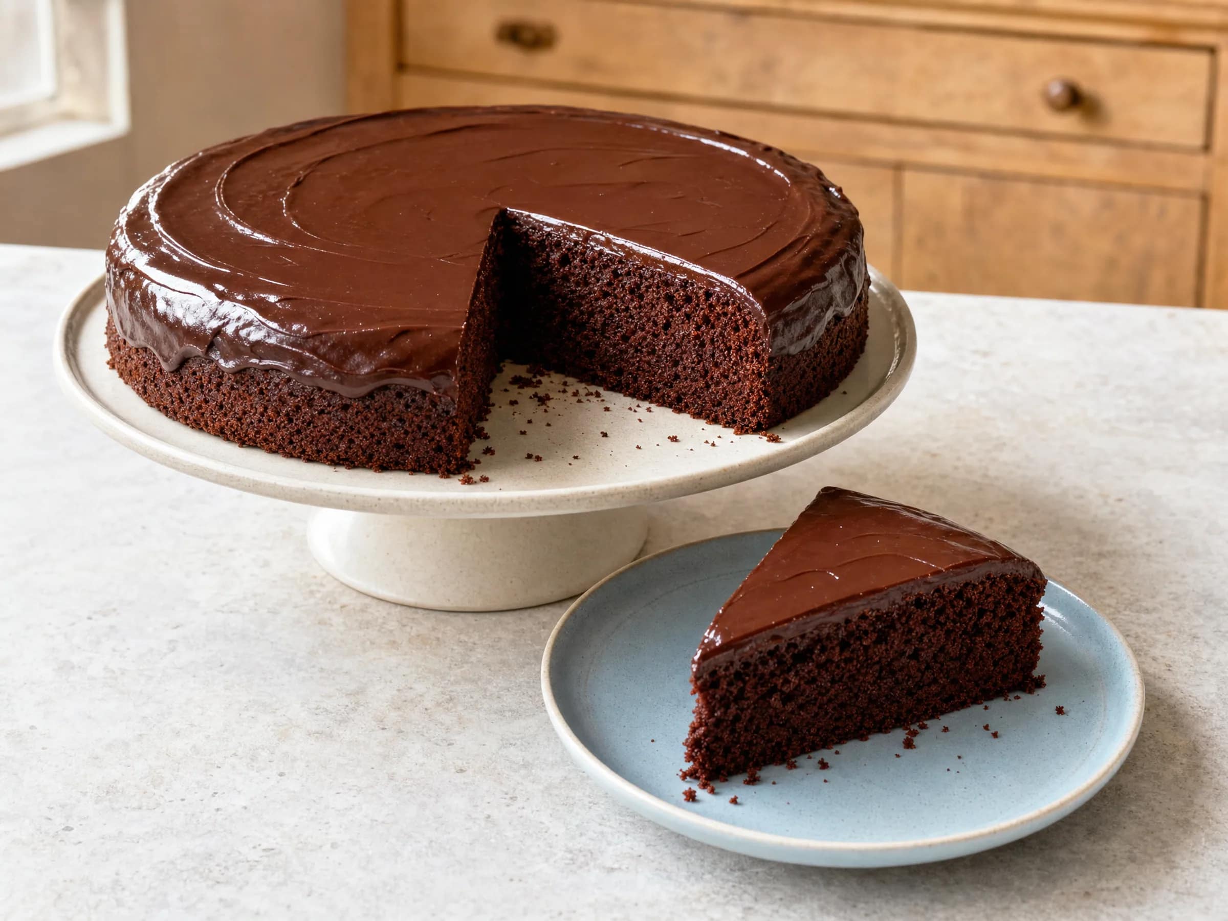 Schokoladenkuchen mit Zartbitterschokolade