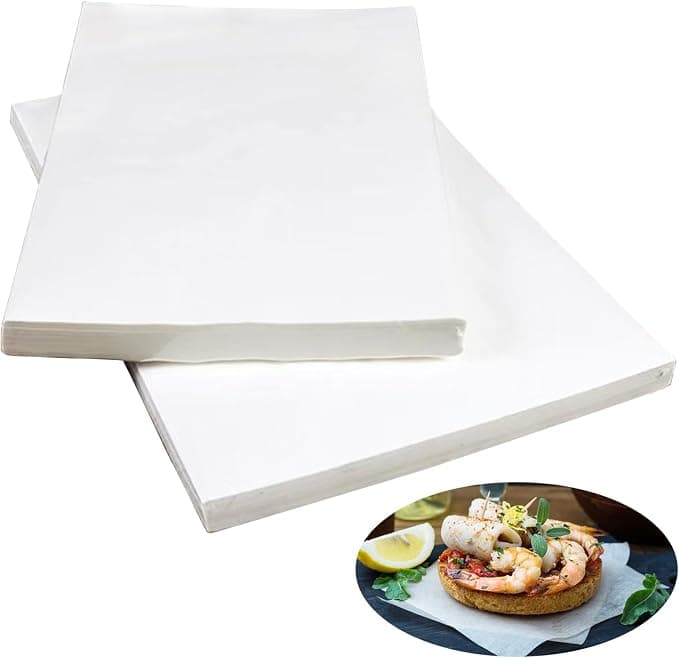 Ezydka weißes Backpapier, 100 Zuschnitte, 30 × 20 cm