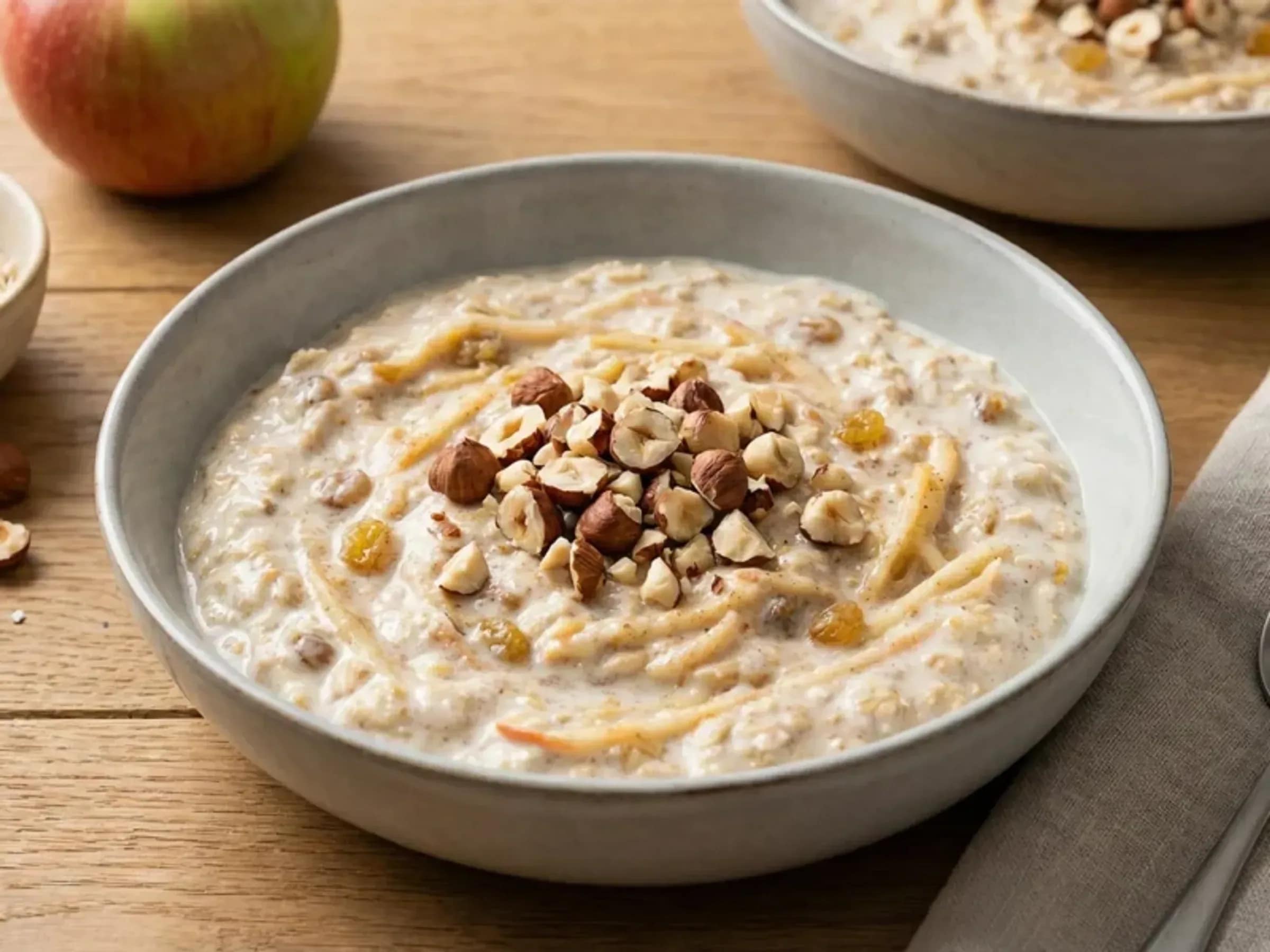 Bircher Müsli mit Apfel über Nacht
