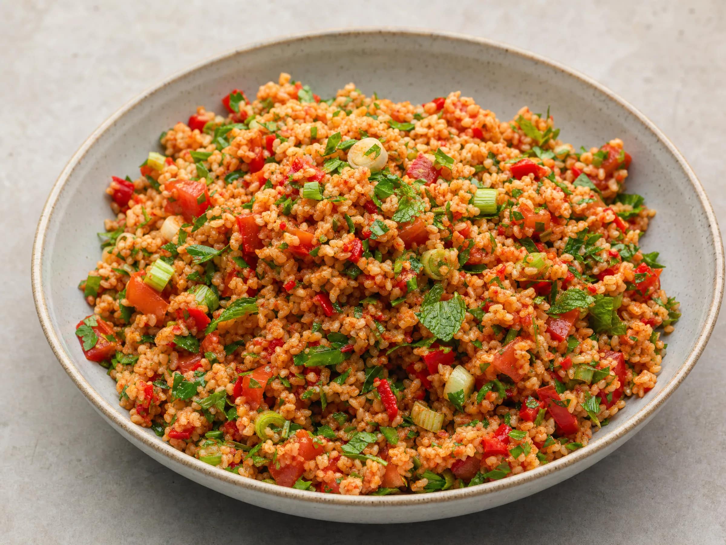 Türkisch inspirierter Bulgursalat mit Kräutern
