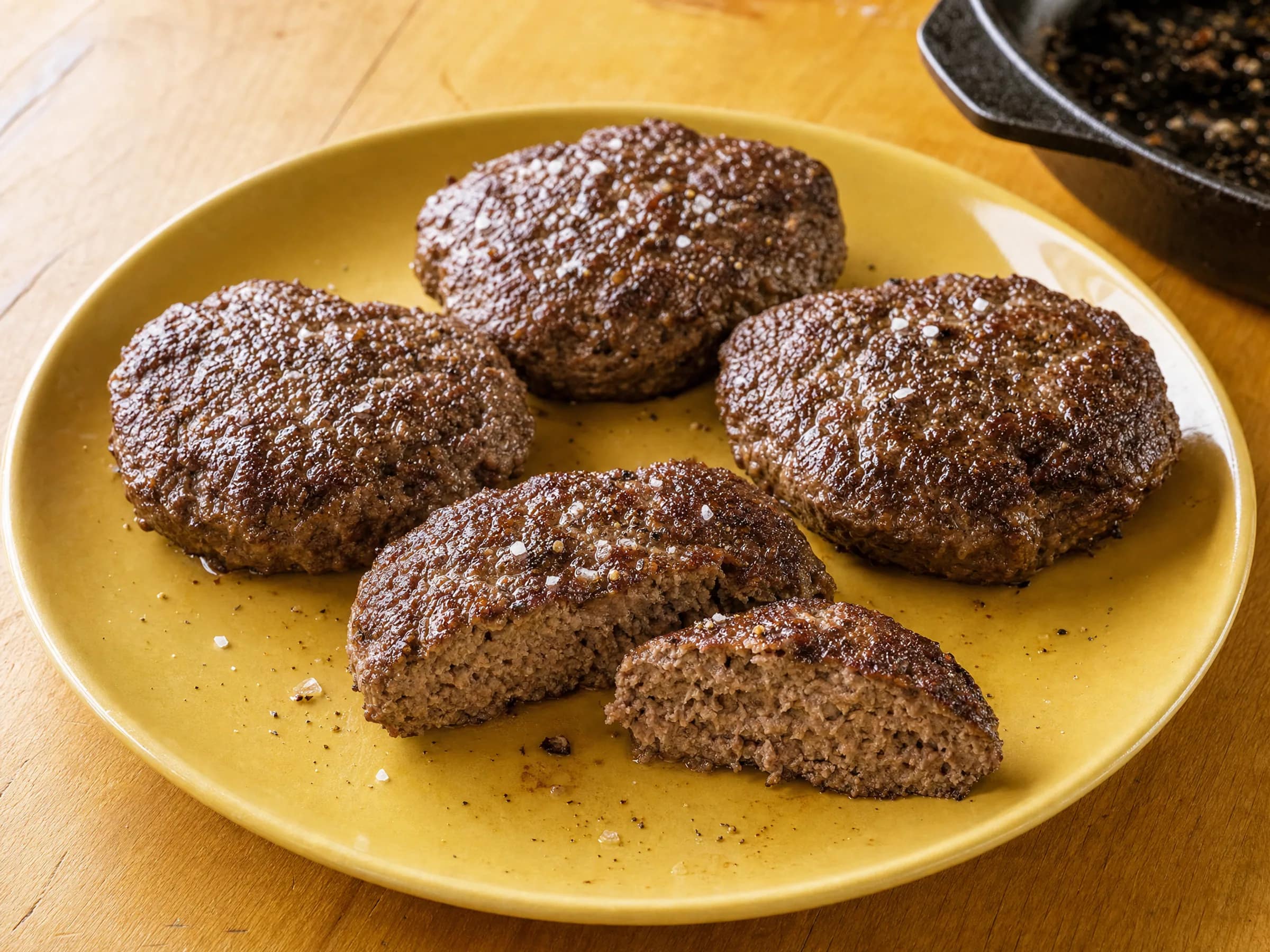 Burger-Patties aus Rindfleisch