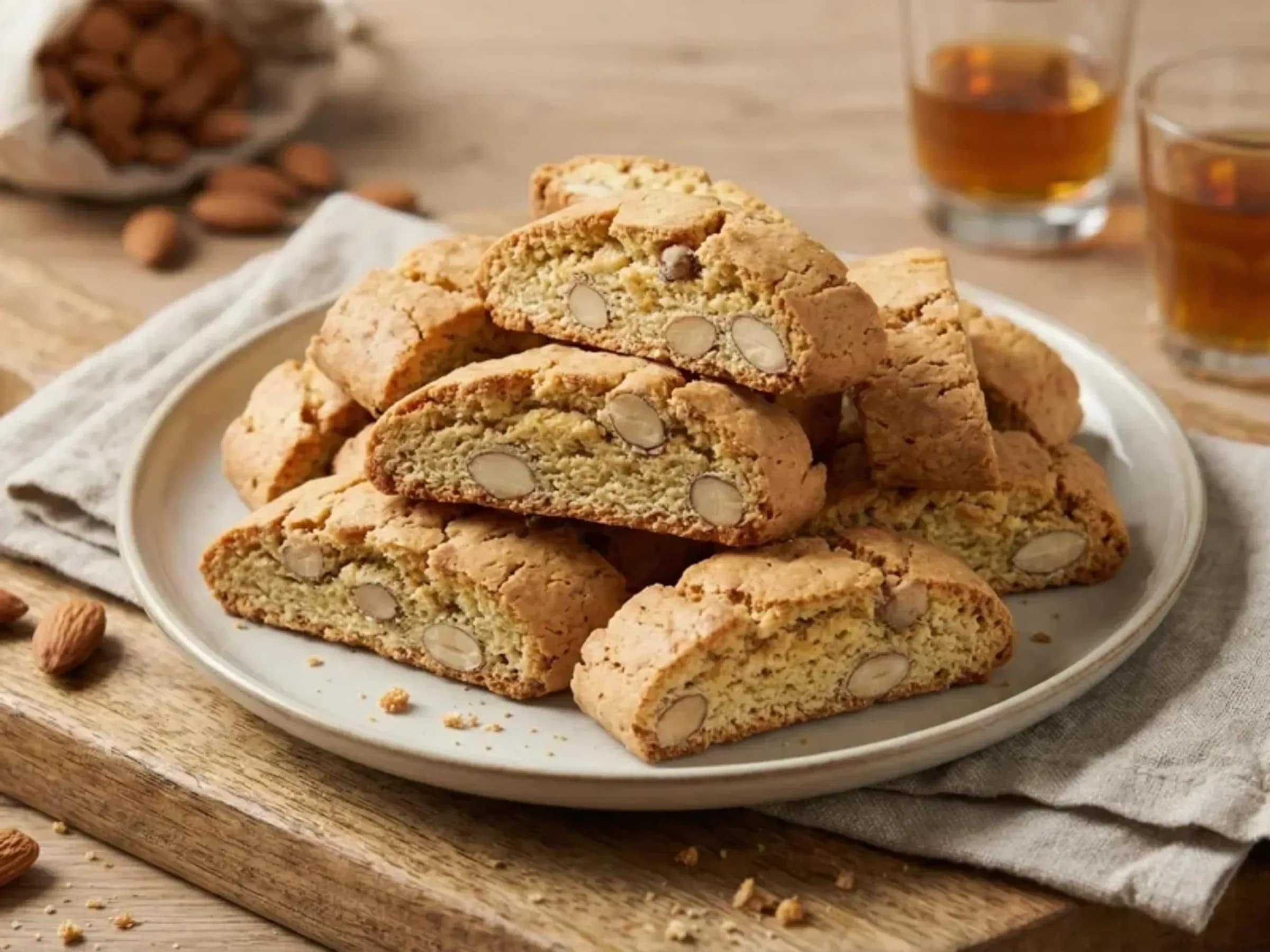 Cantuccini mit ganzen Mandeln