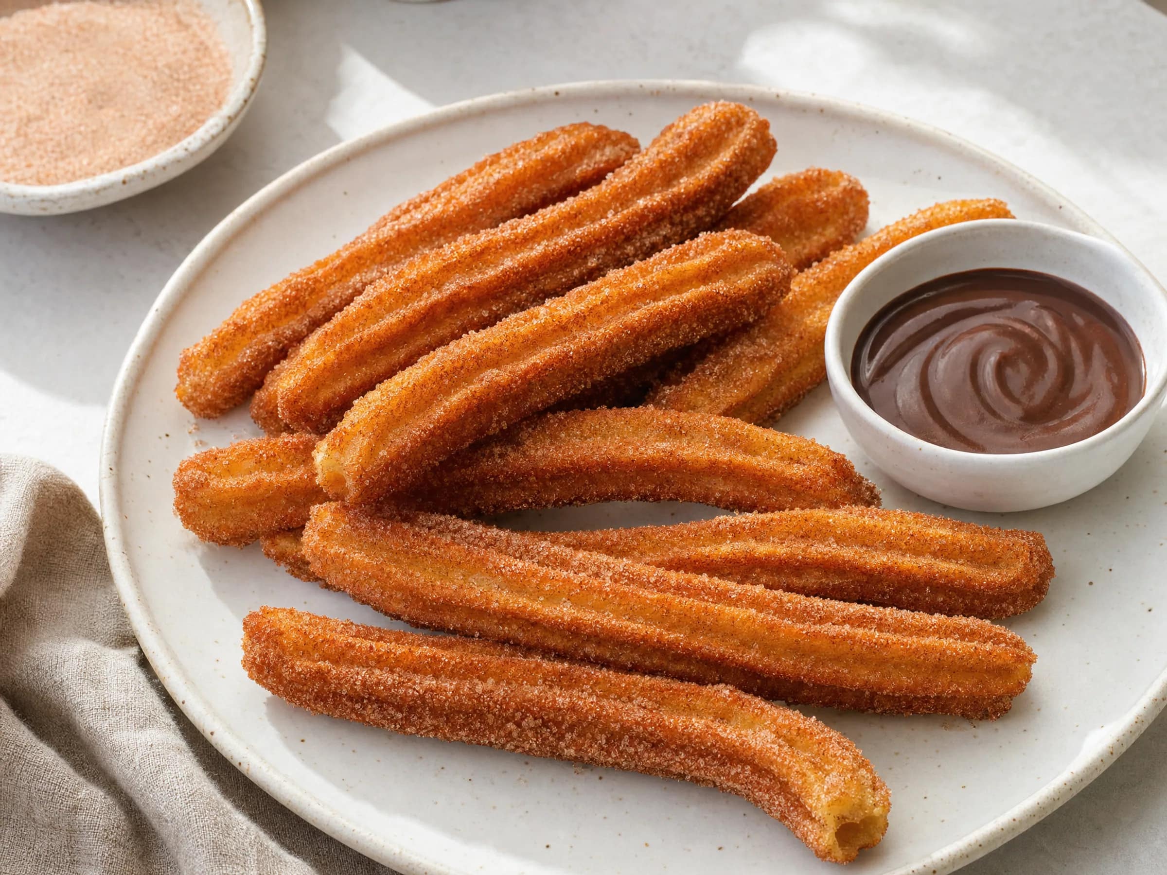 Churros ohne Ei – frittiert mit Airfryer-Variante