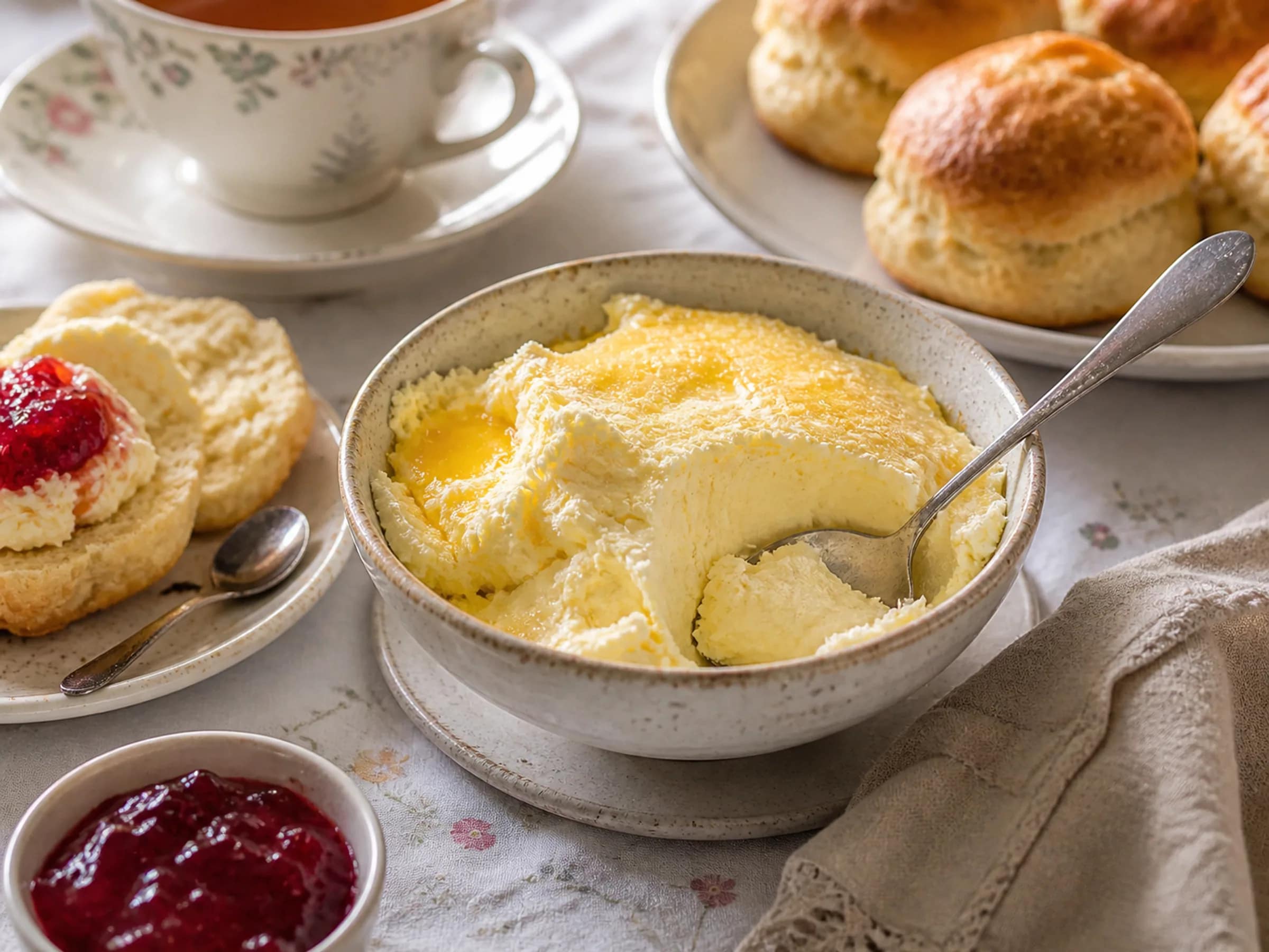 Clotted Cream für Scones