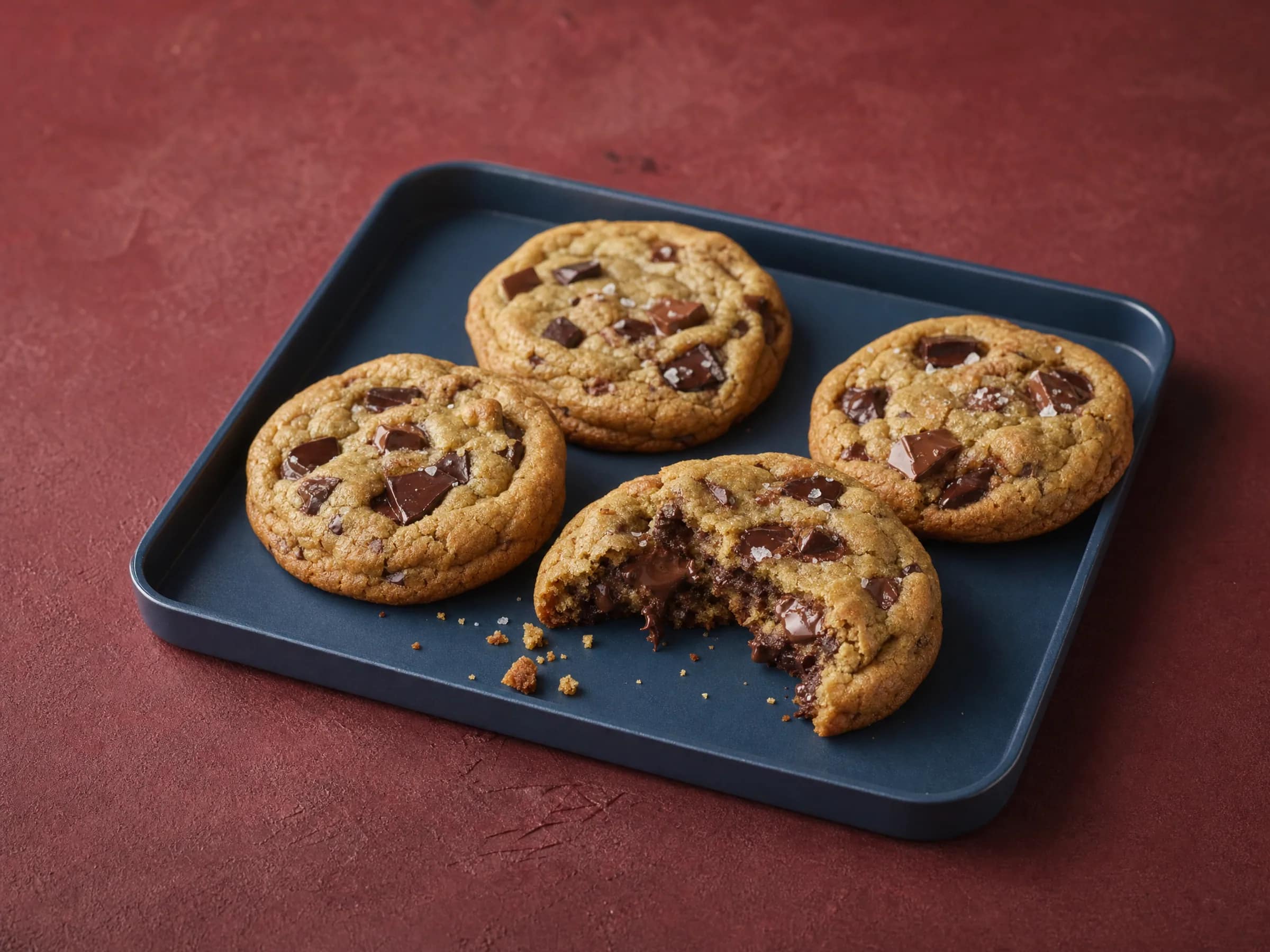 Cookies mit Schokostücken – weicher Kern, goldener Rand