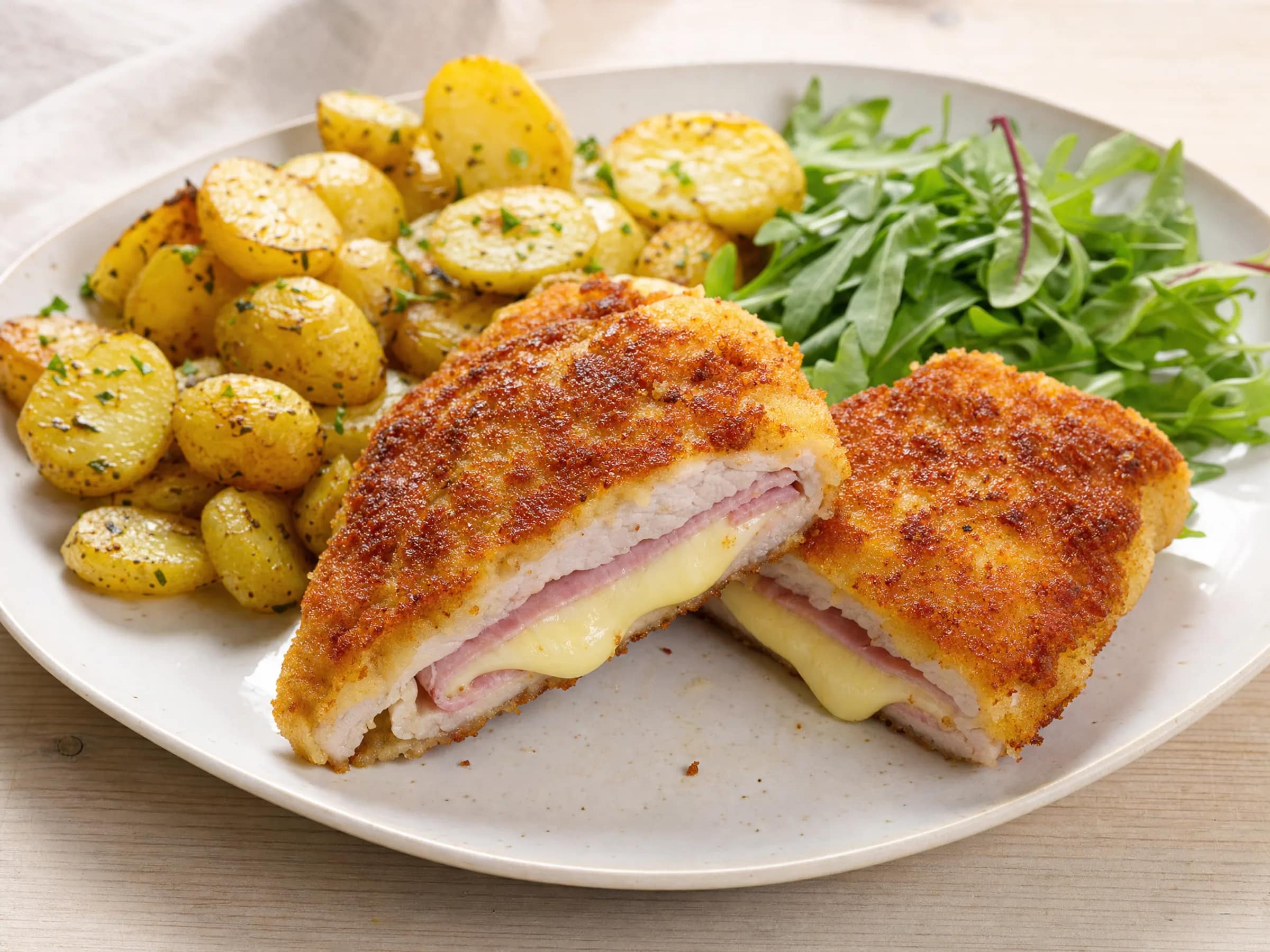 Cordon Bleu mit Schinken und Emmentaler