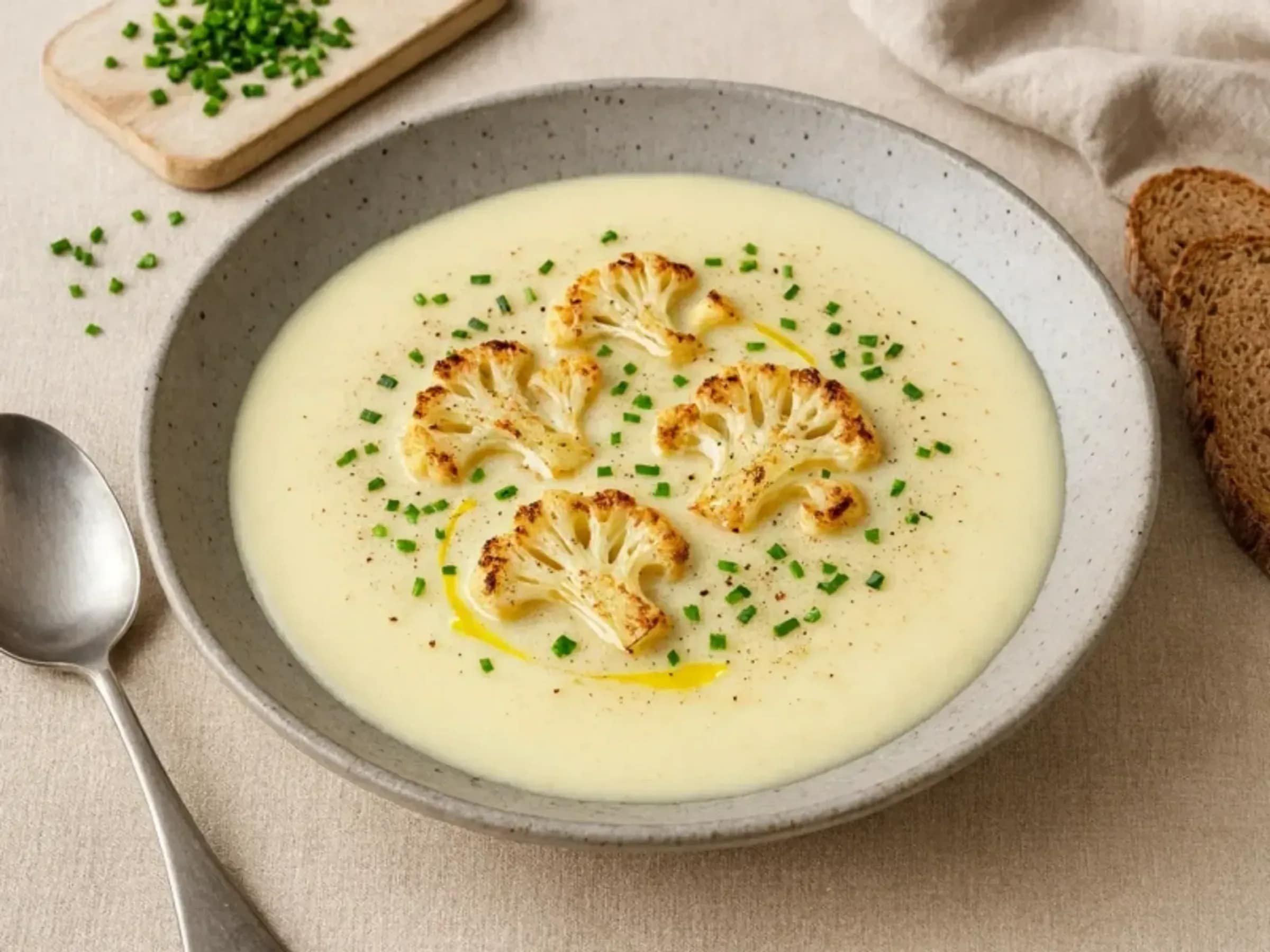 Blumenkohlsuppe mit Ofenröstaromen