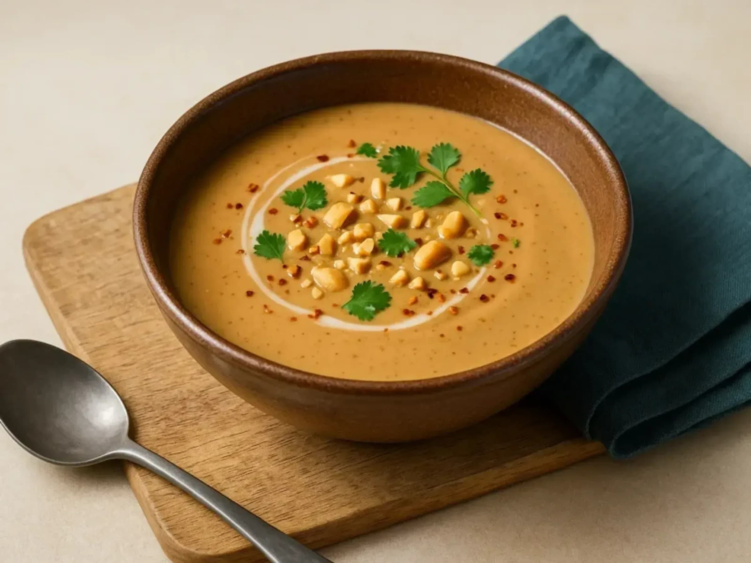 Cremige Erdnusssoße