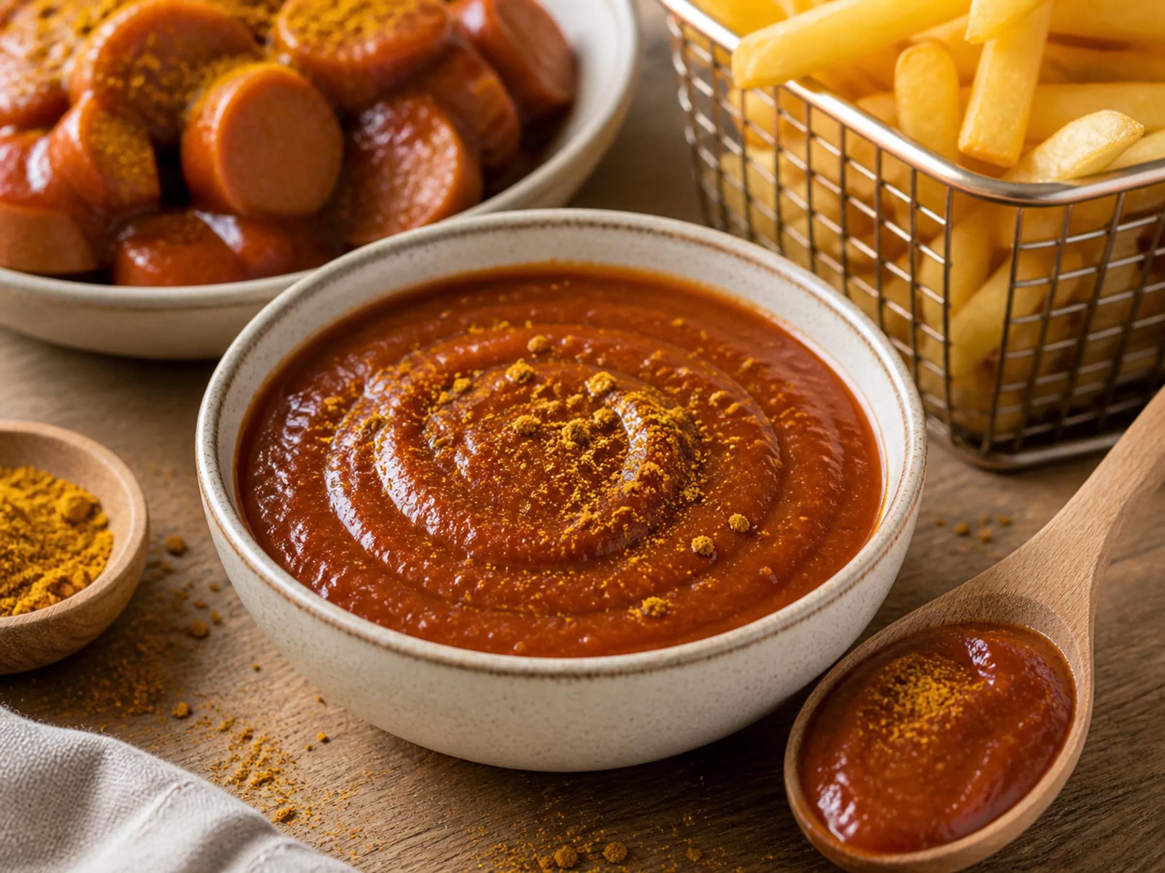 Vegane Currywurst-Soße wie vom Imbiss