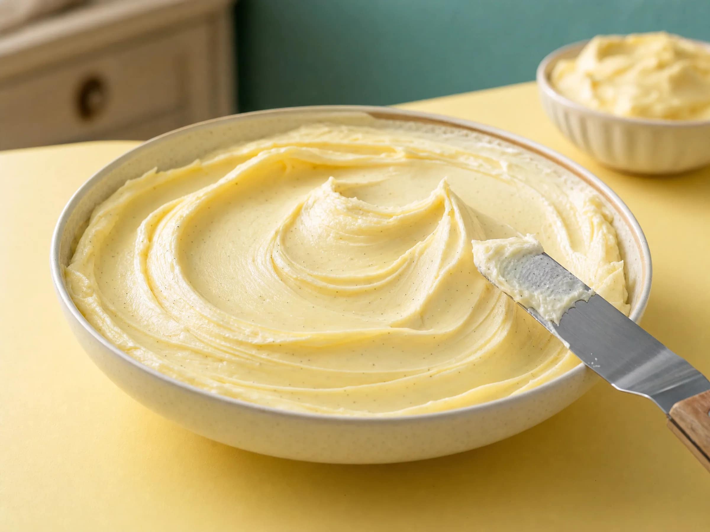 Deutsche Buttercreme mit Vanillepudding