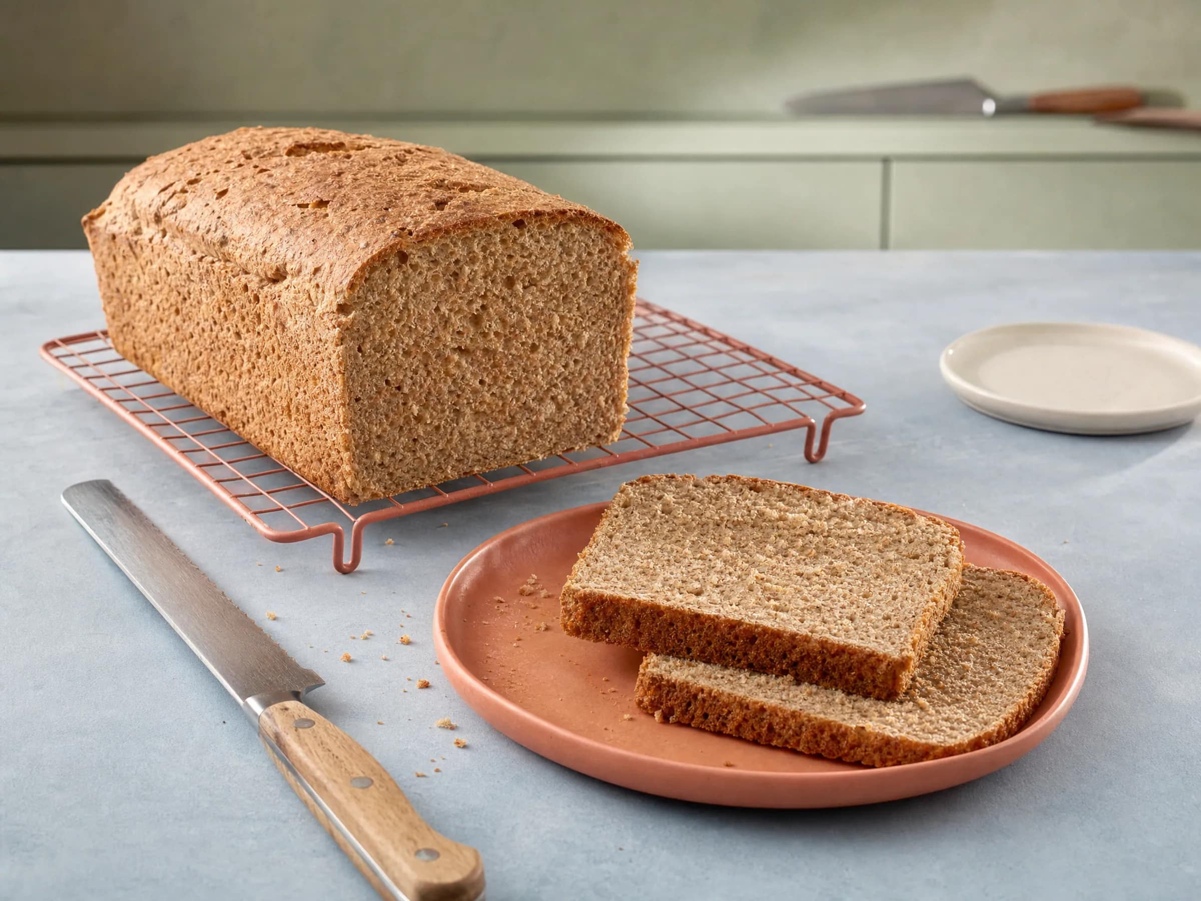 Dinkelvollkornbrot mit Hefe aus der Kastenform