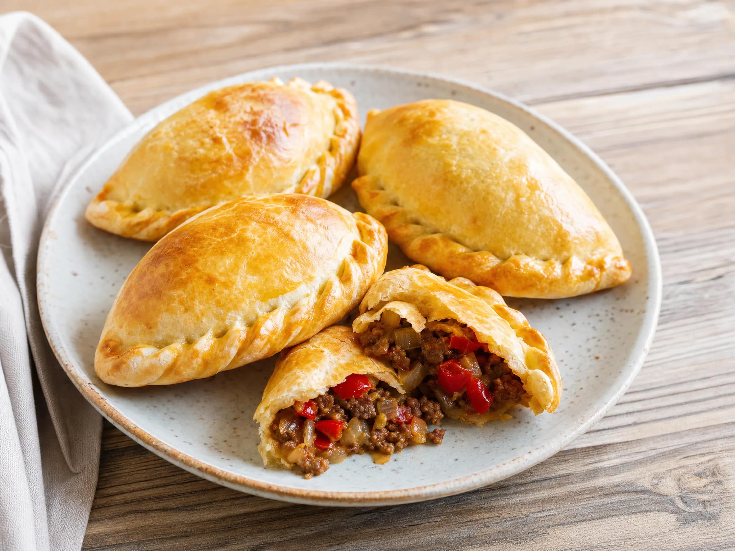 Empanadas mit hausgemachtem Teig und Rinderfüllung