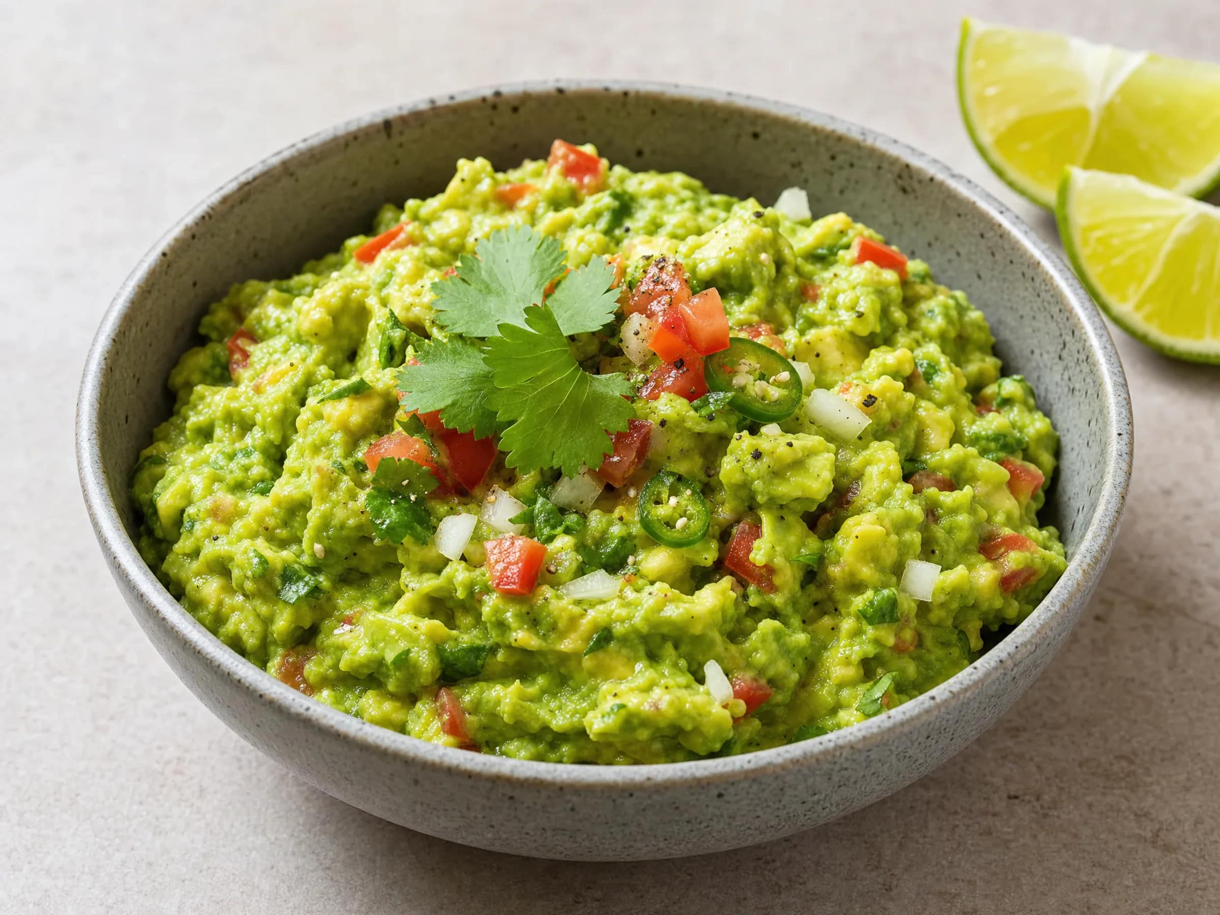 Guacamole mit Limette und Jalapeño