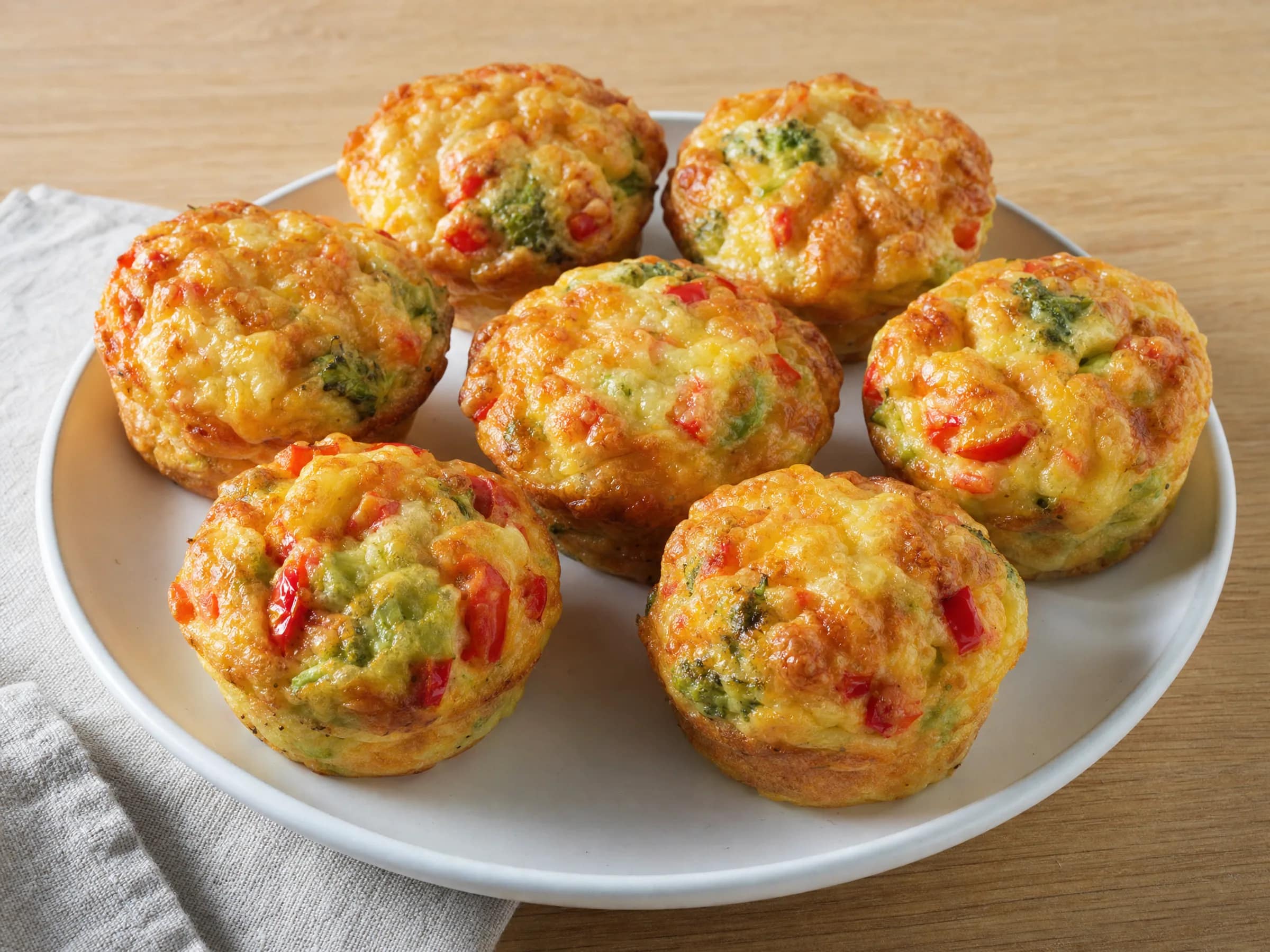 Herzhafte Muffins mit Käse und Gemüse