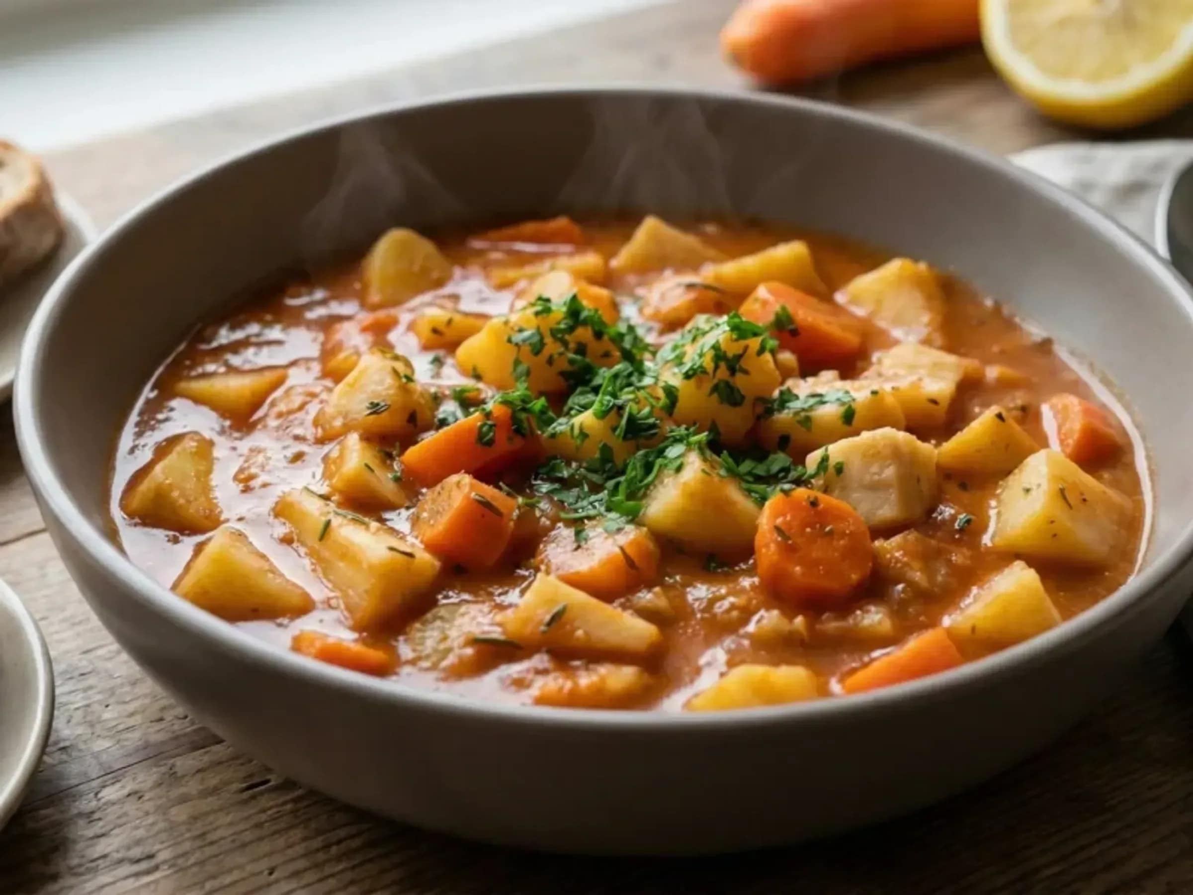 Veganer Wurzelgemüse-Eintopf mit Kartoffeln