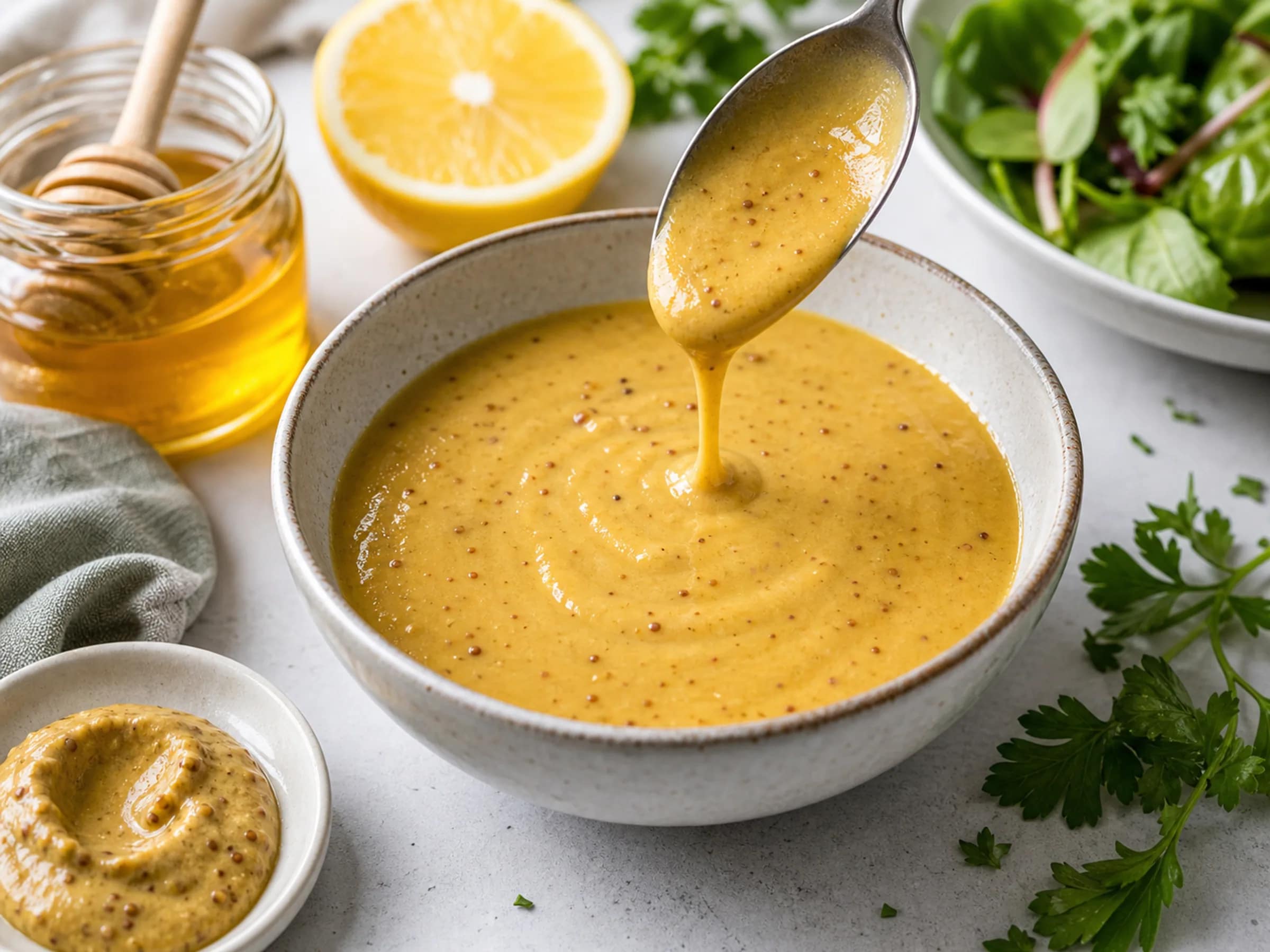 Honig-Senf-Dressing ohne Joghurt