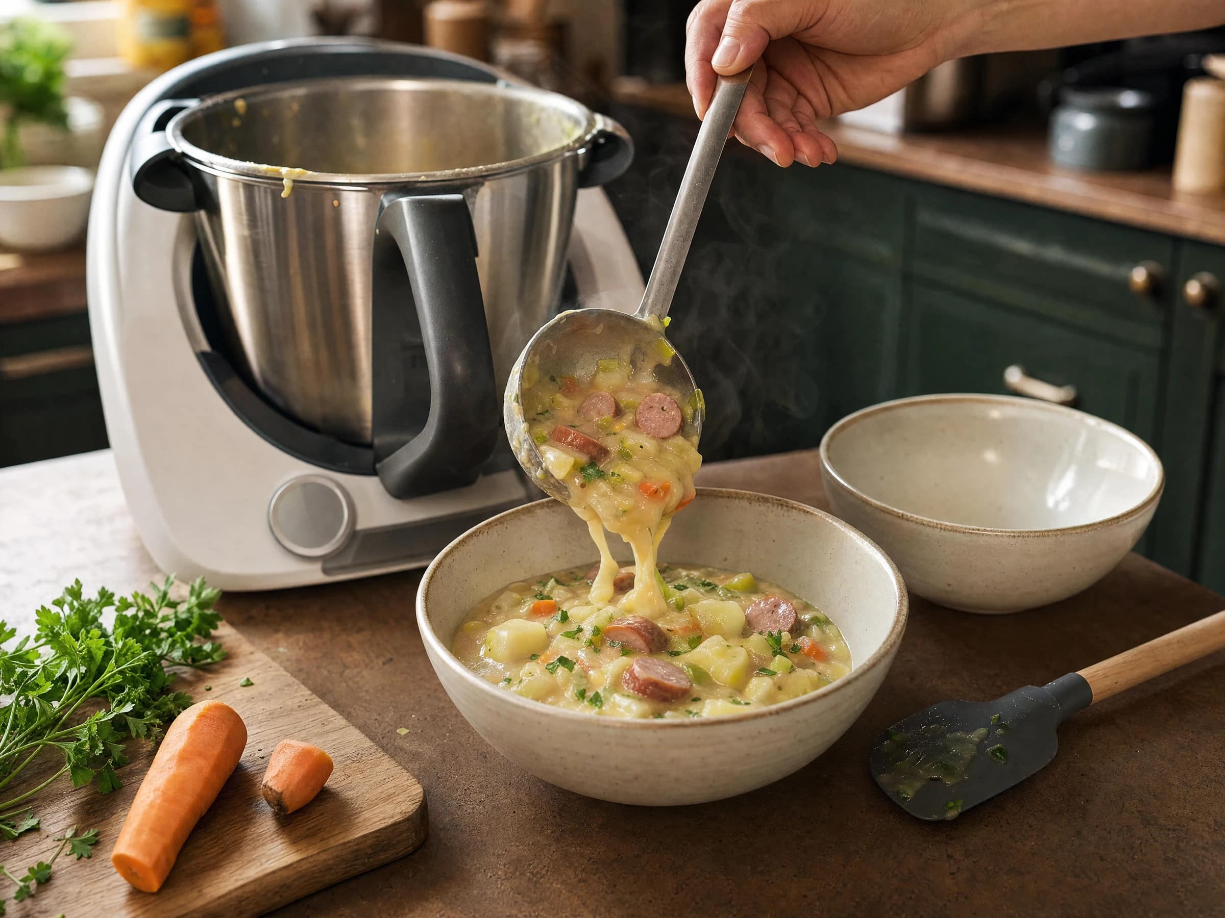 Kartoffelsuppe im Thermomix mit Würstchen