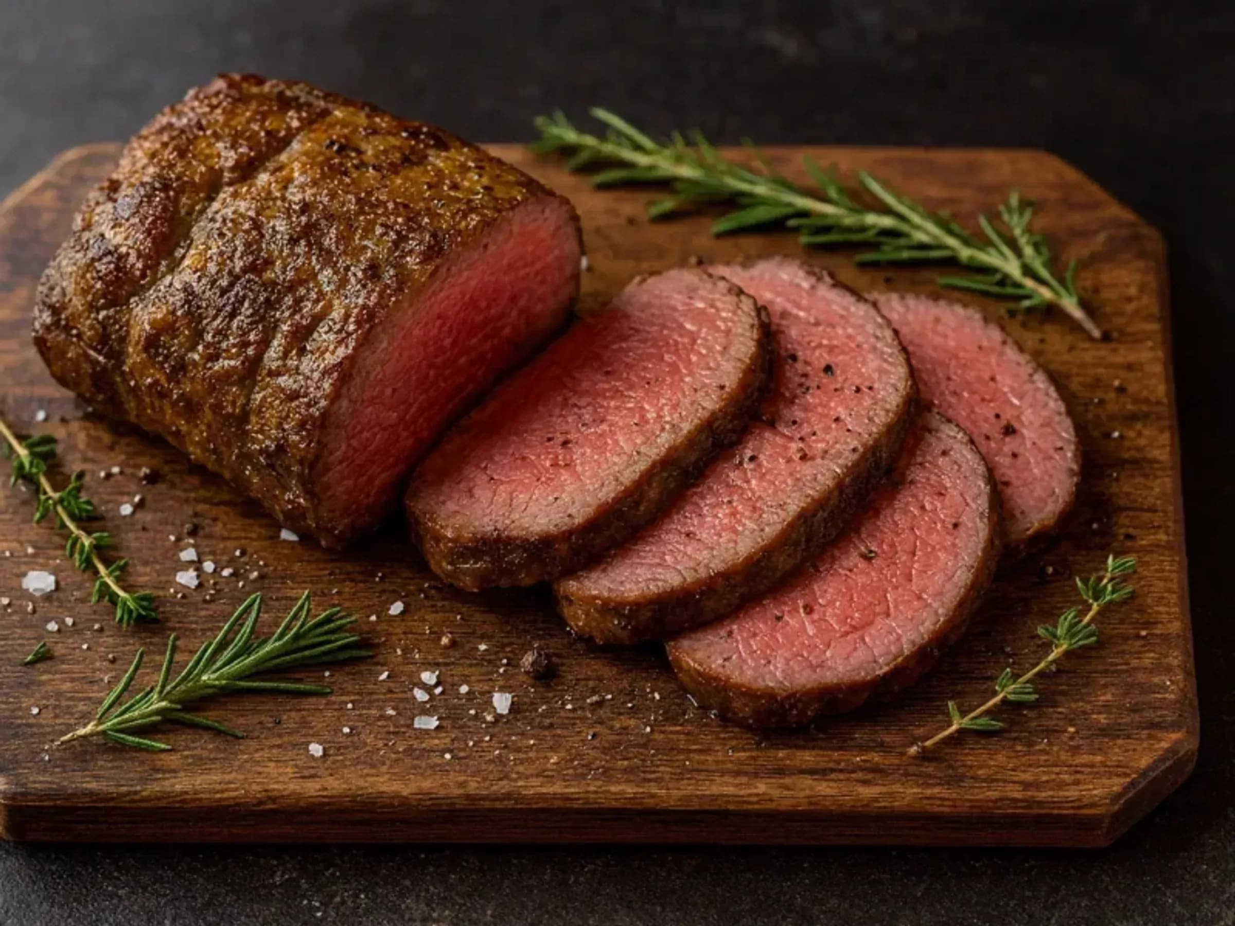 Roastbeef braten – rosa & saftig aus dem Ofen (54–56 °C)