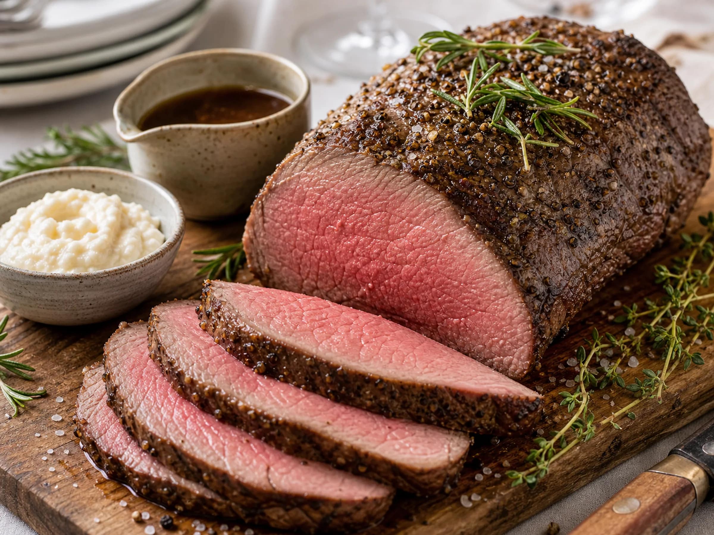 Rosa Roastbeef aus dem Ofen