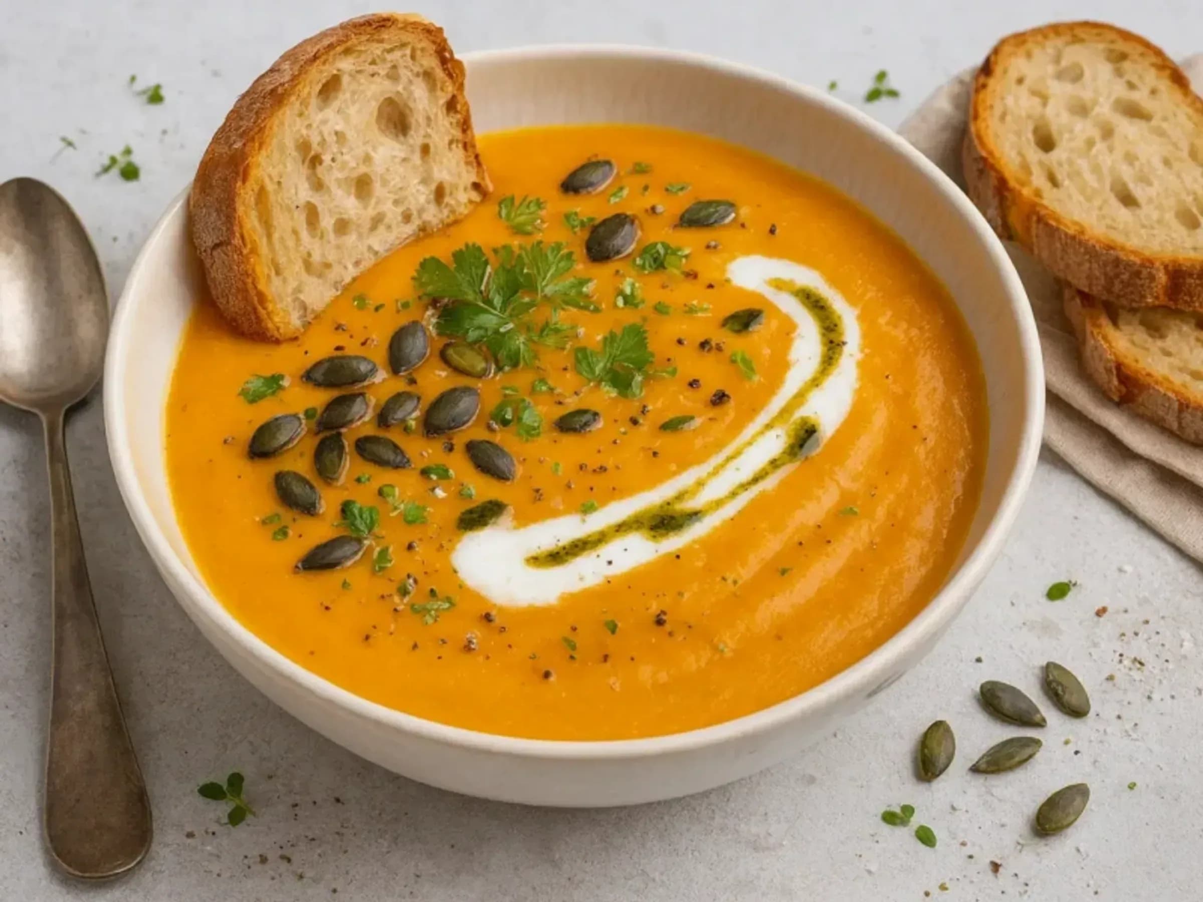 Kürbis‑Kartoffel‑Suppe