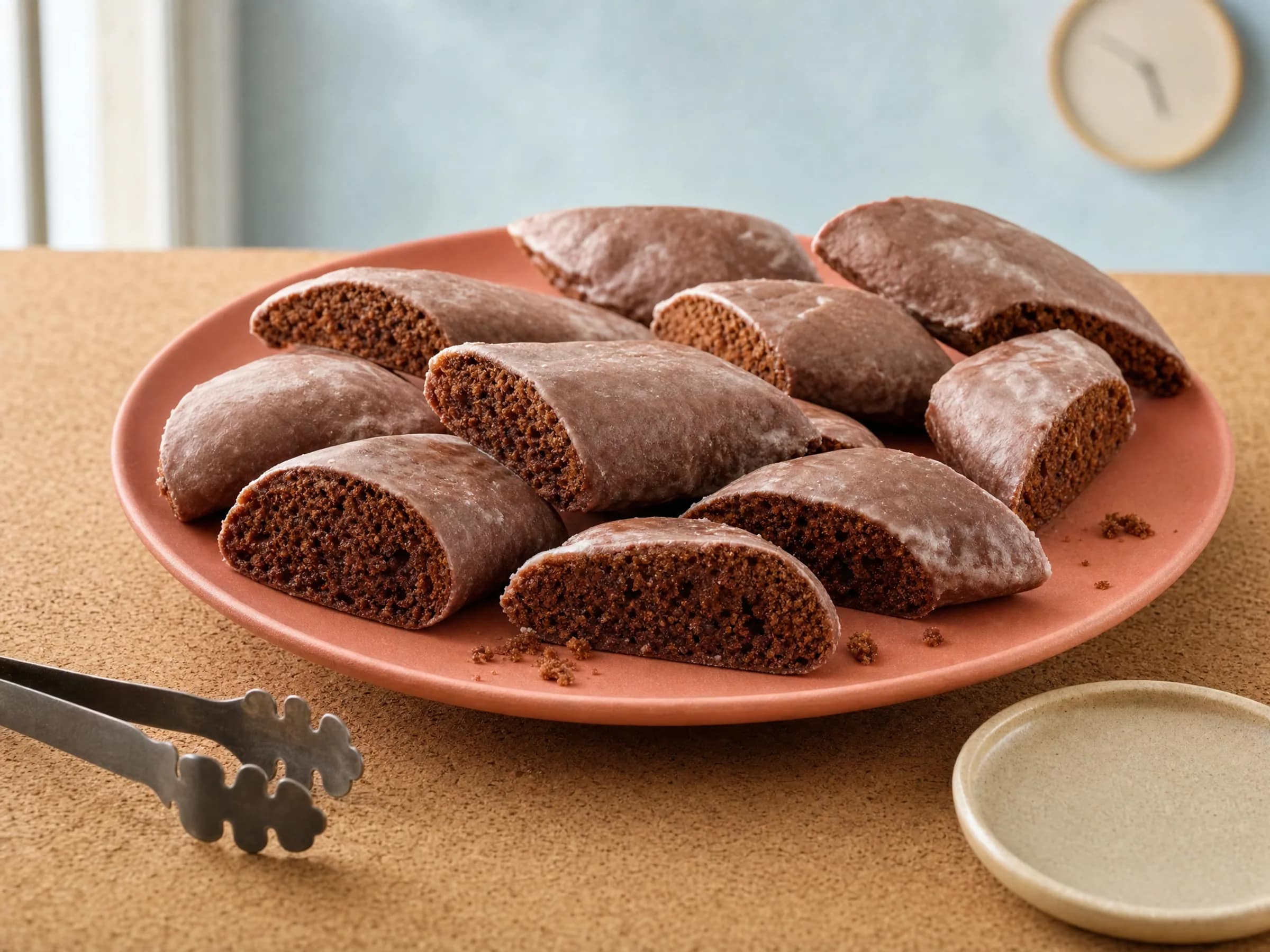 Magenbrot wie vom Jahrmarkt mit Kakaoglasur
