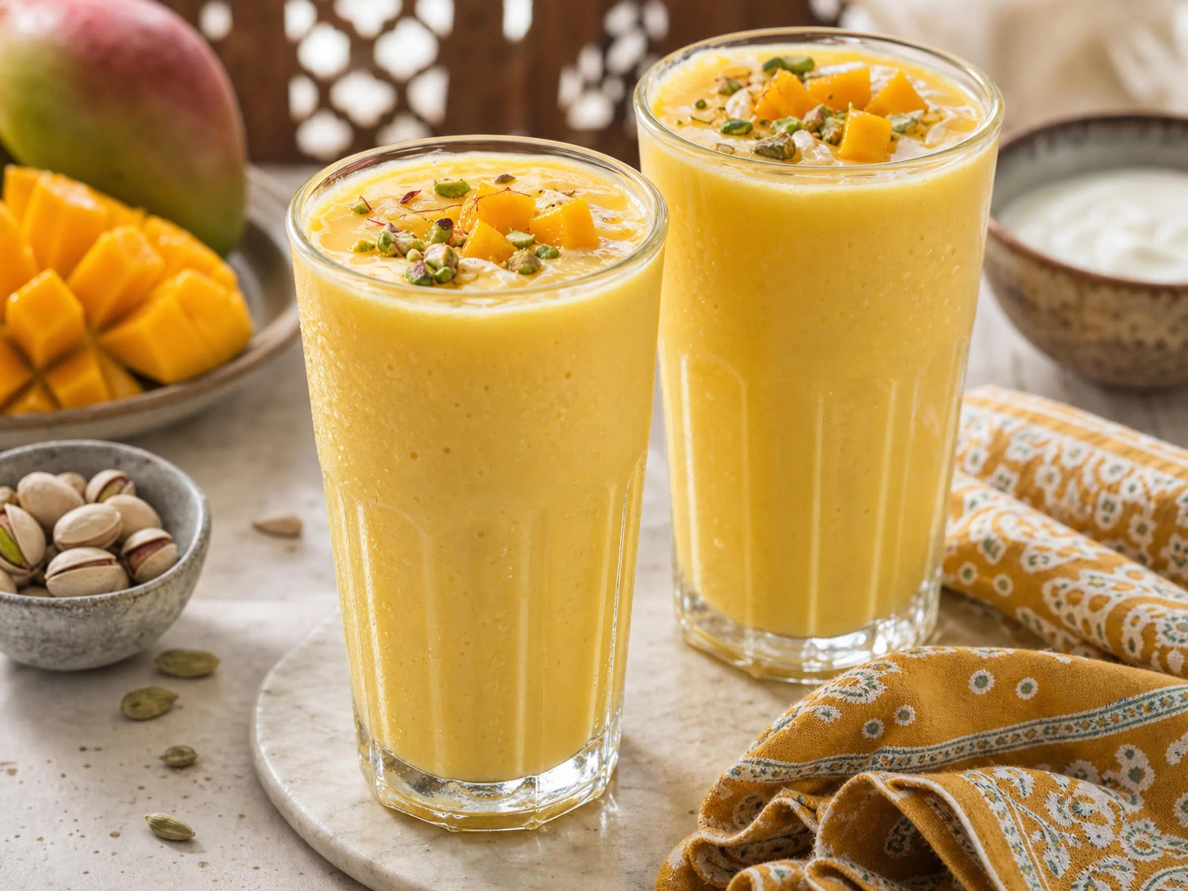 Mango-Lassi mit Kardamom