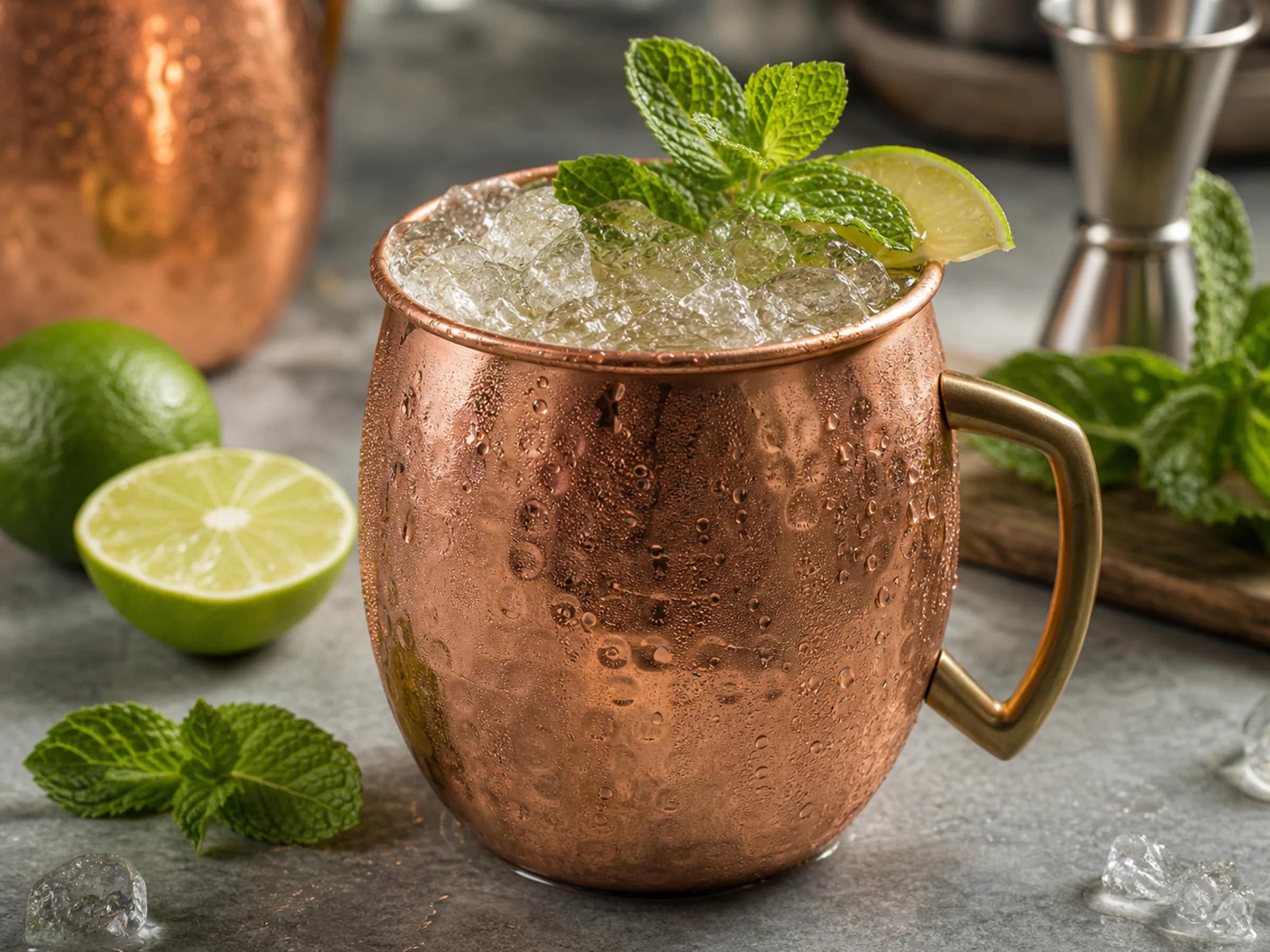 Klassischer Moscow Mule mit Ginger Beer