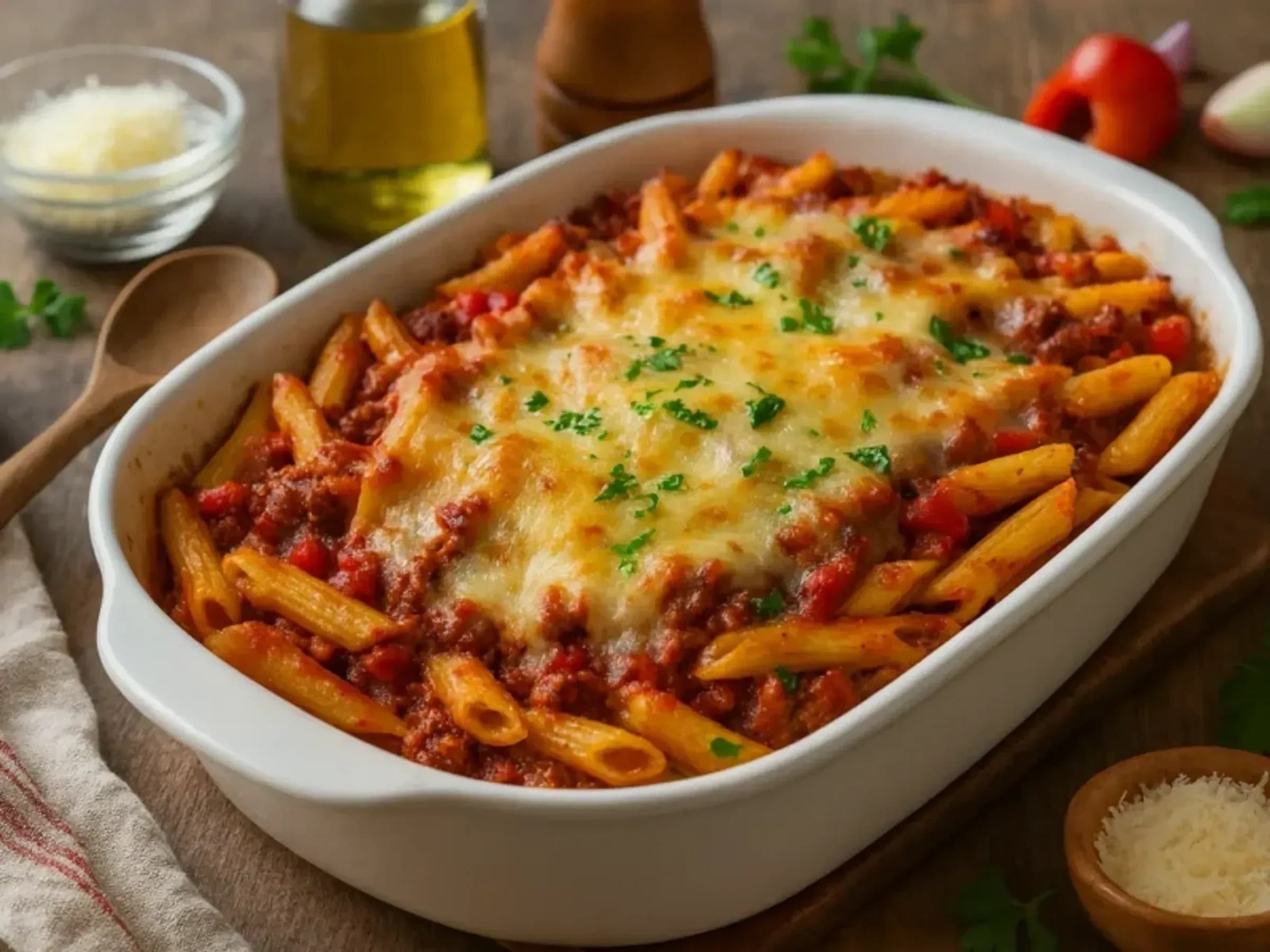 Nudelauflauf mit Hackfleisch