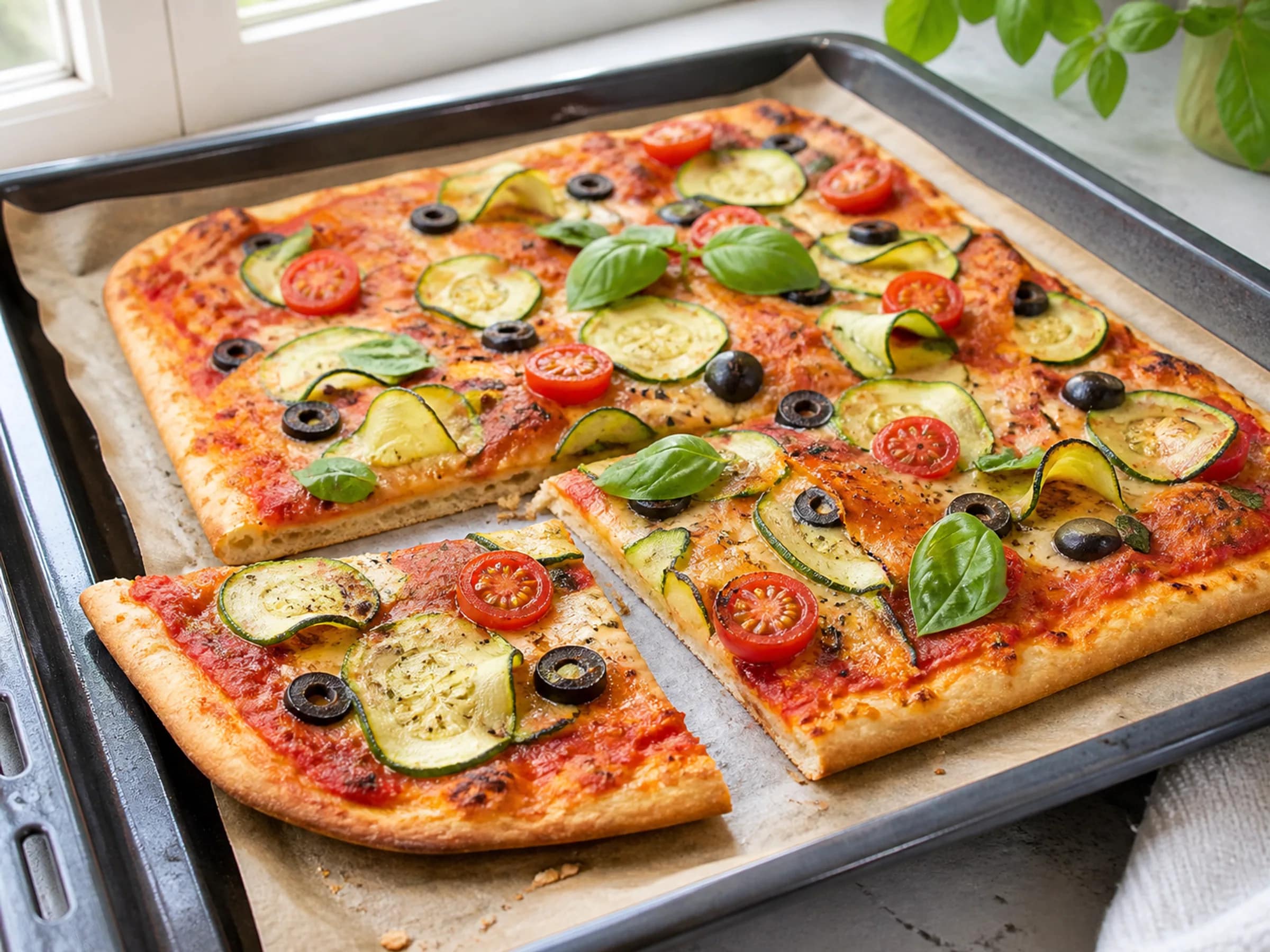 Pizzateig ohne Hefe mit Backpulver