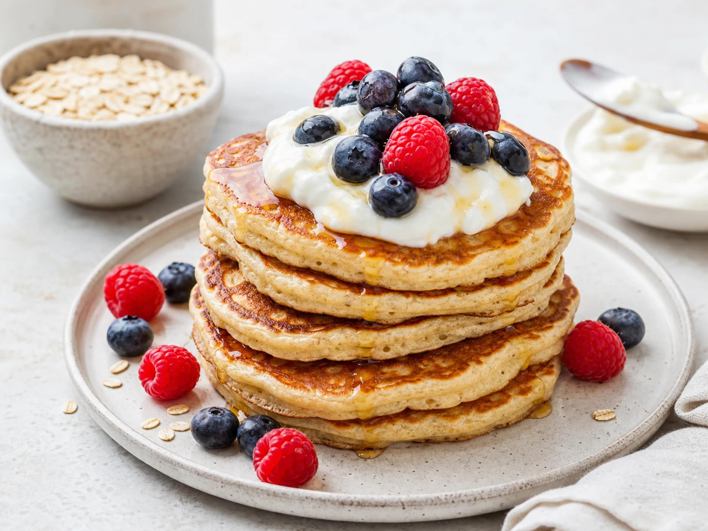 Protein-Pancakes mit Skyr ohne Proteinpulver
