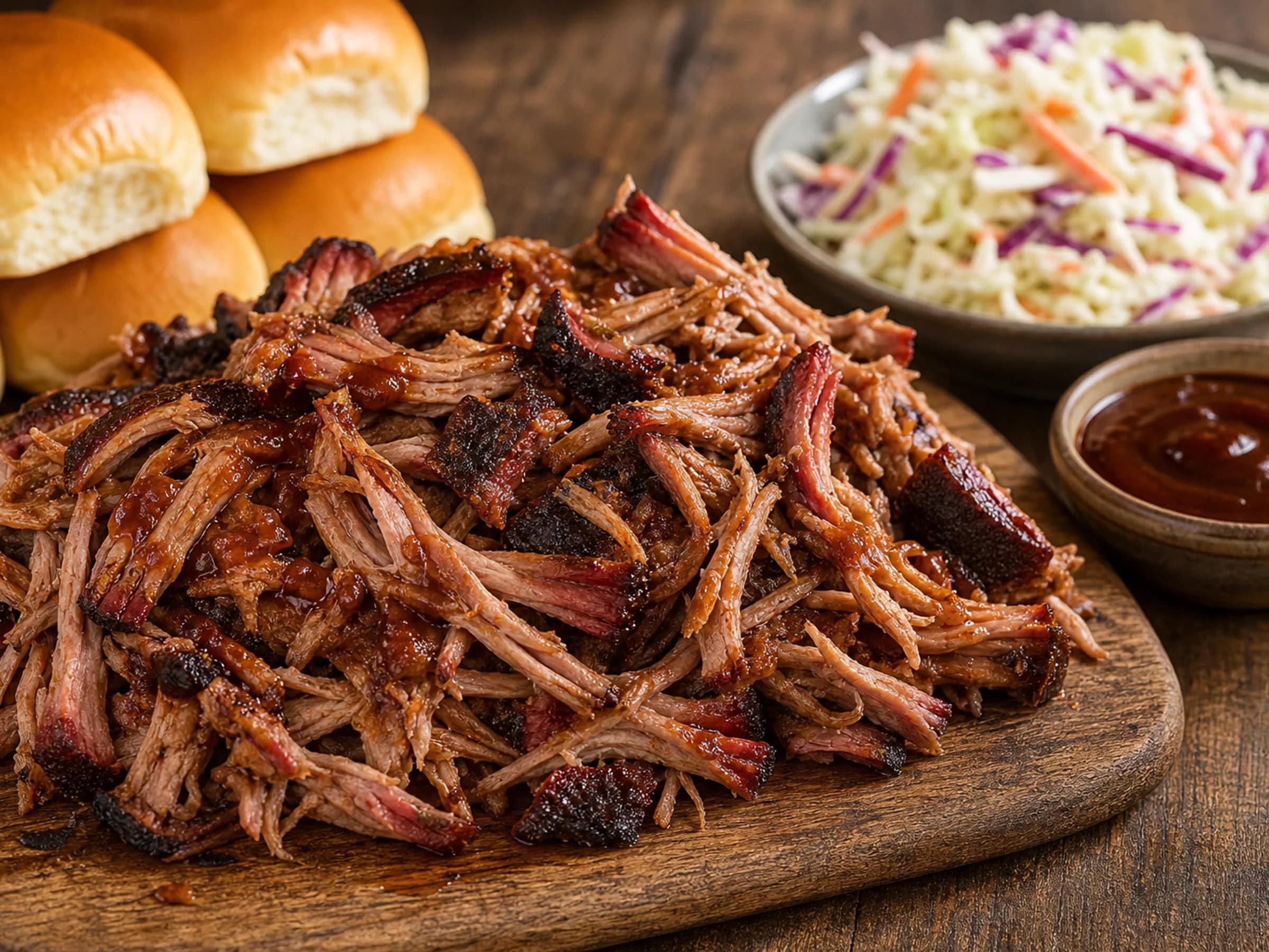 Pulled Pork Texas Style mit kräftiger Bark