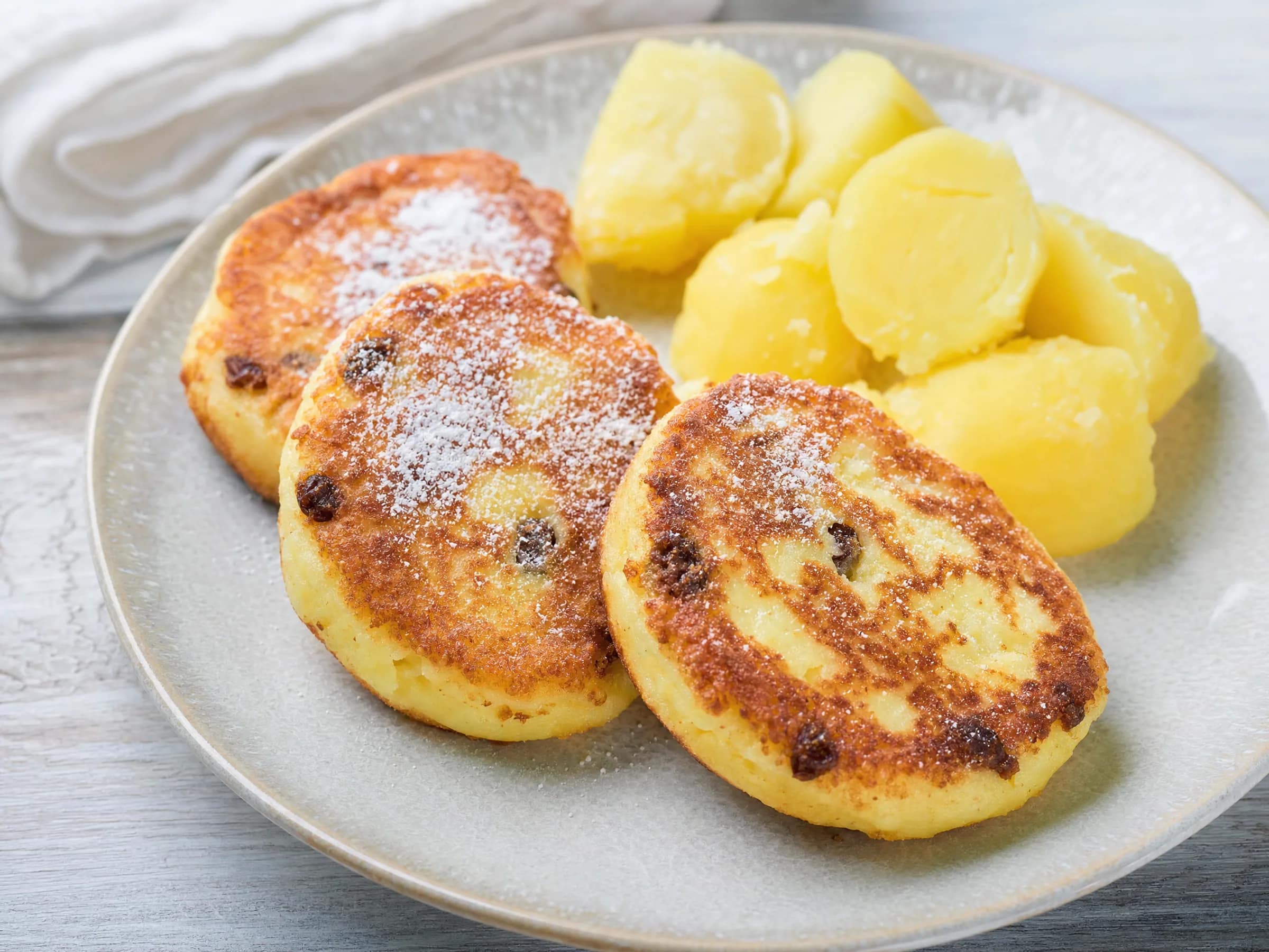 Quarkkeulchen aus der Pfanne – sächsisch mit Kartoffeln