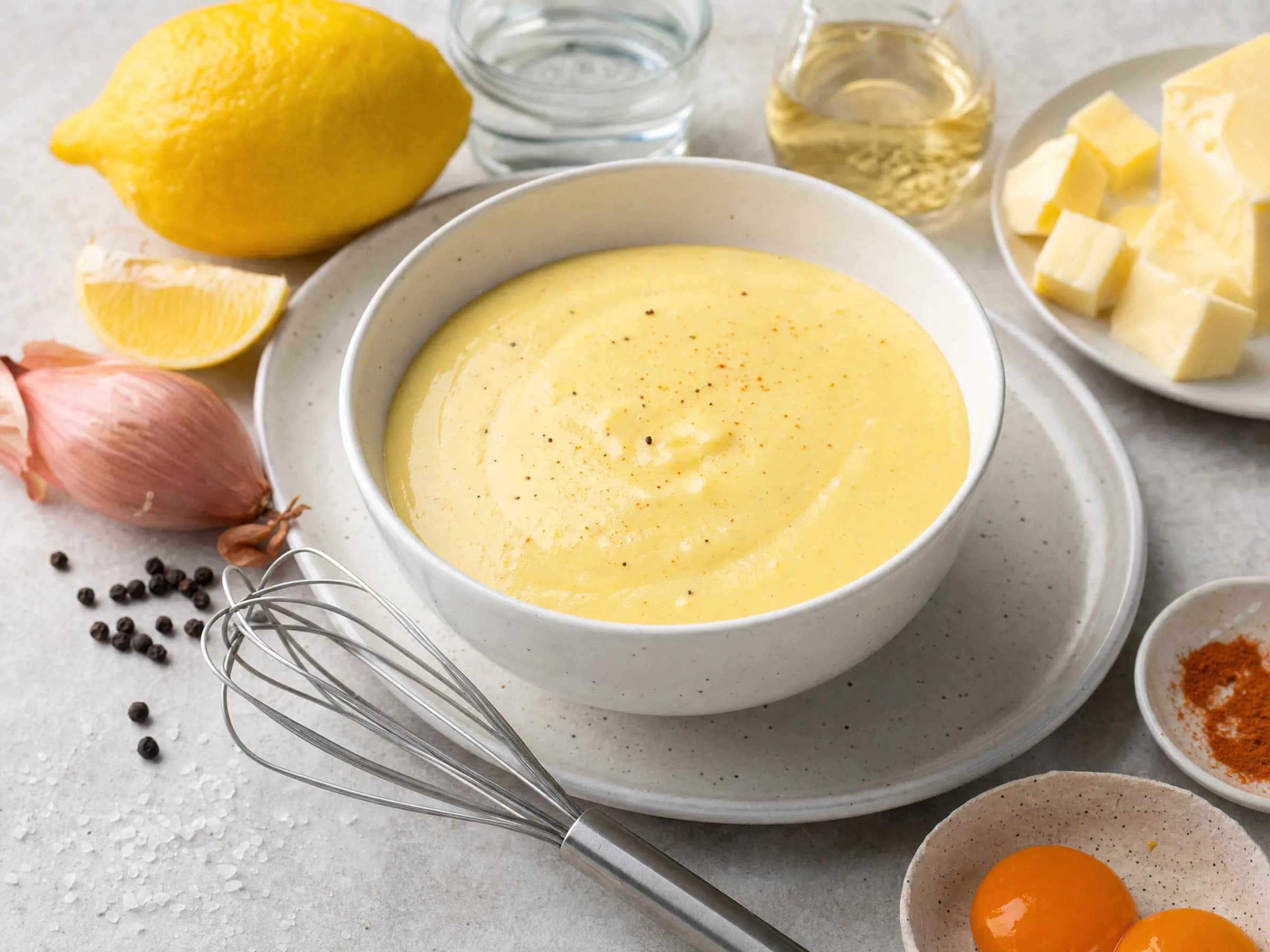 Sauce Hollandaise aufgeschlagen