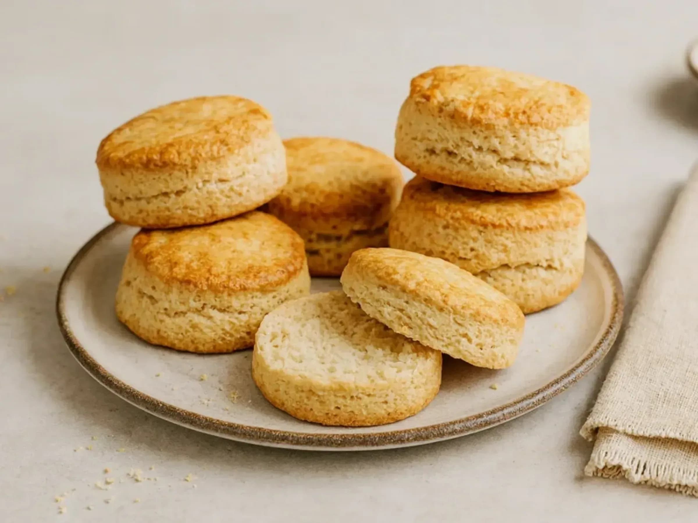 Scones ohne Ei Rezeptfoto Scones ohne Ei fertig angerichtet