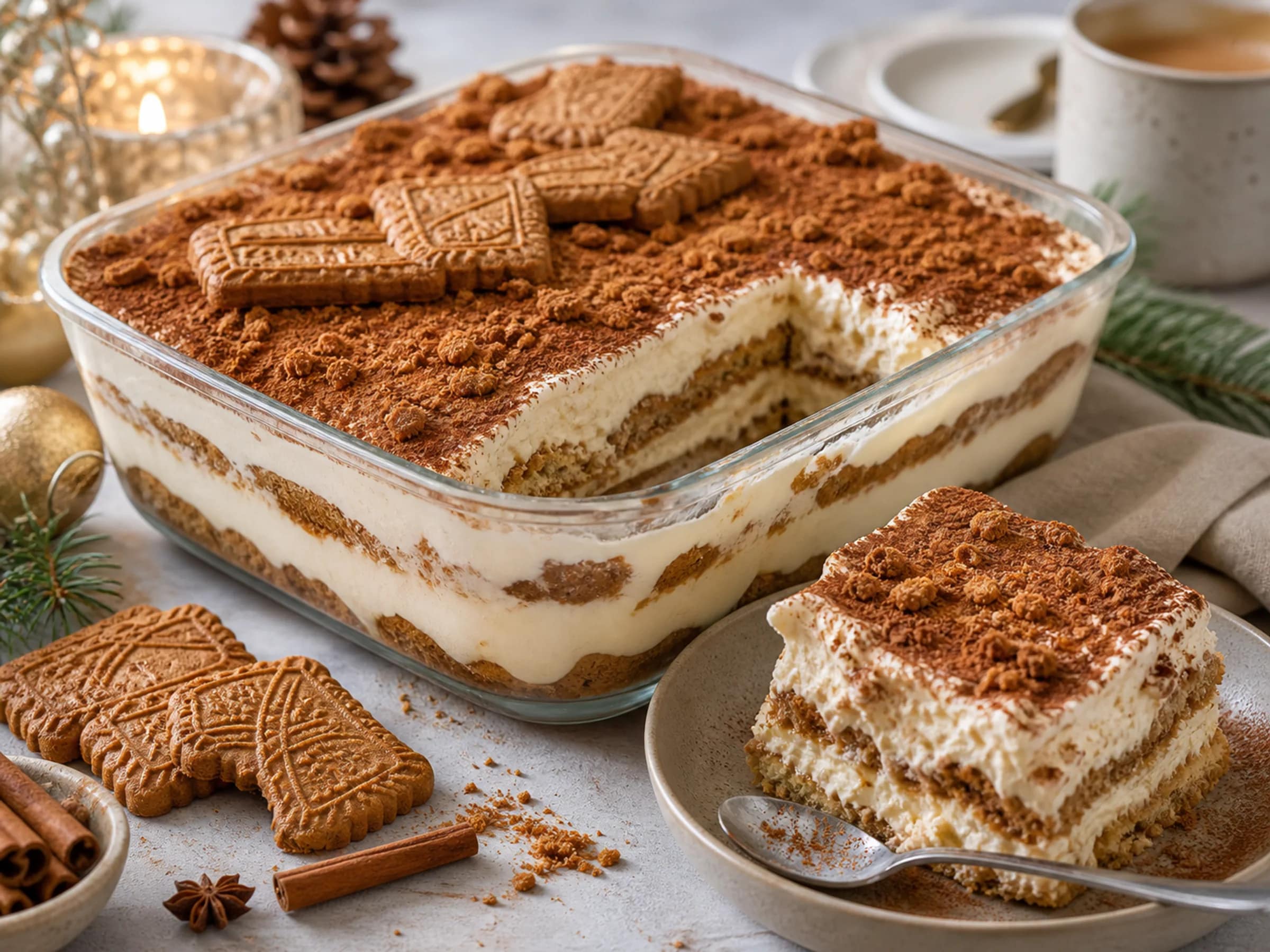 Spekulatius-Tiramisu ohne Ei