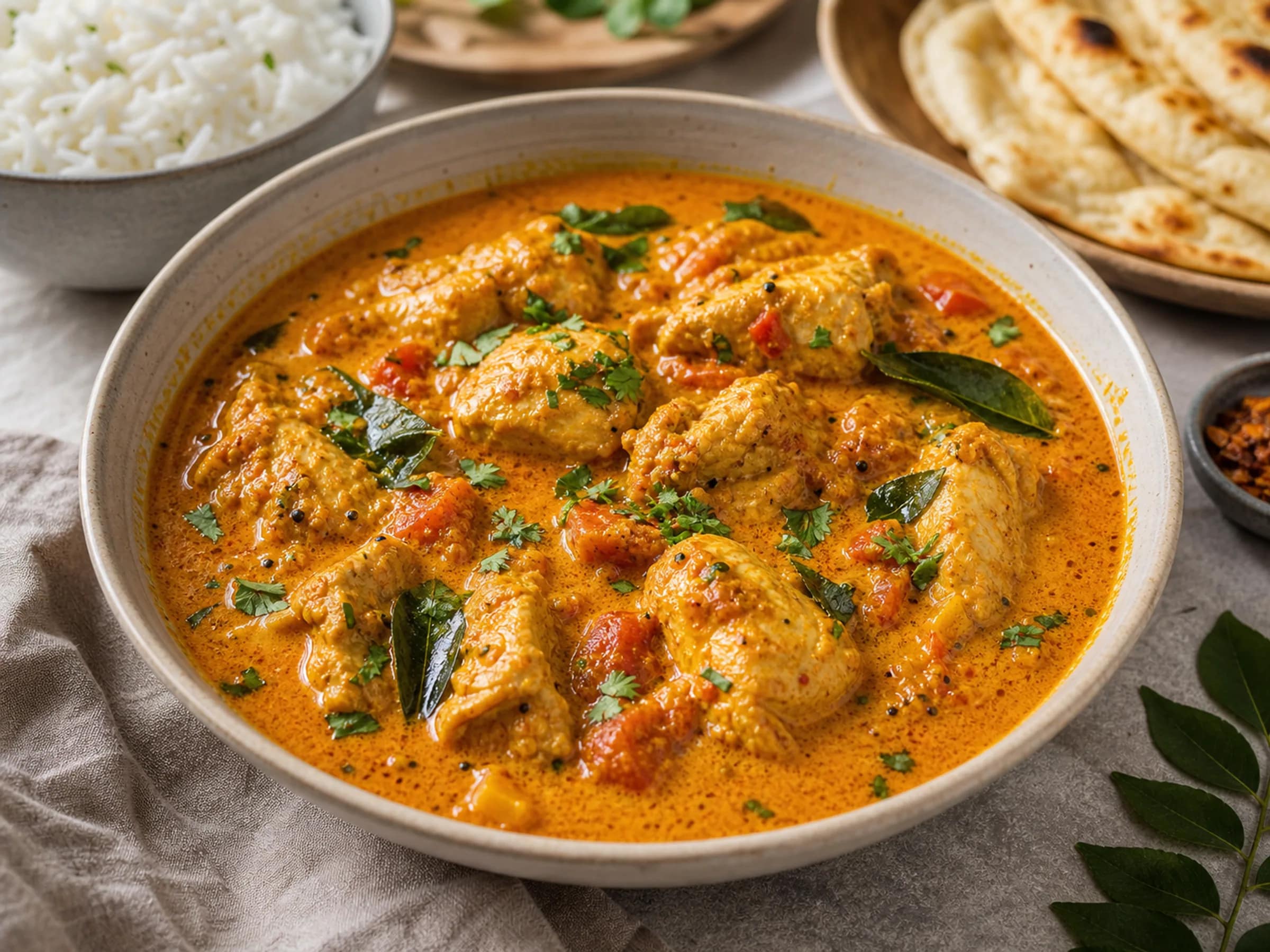 Südindisches Chicken Curry mit Kokosmilch
