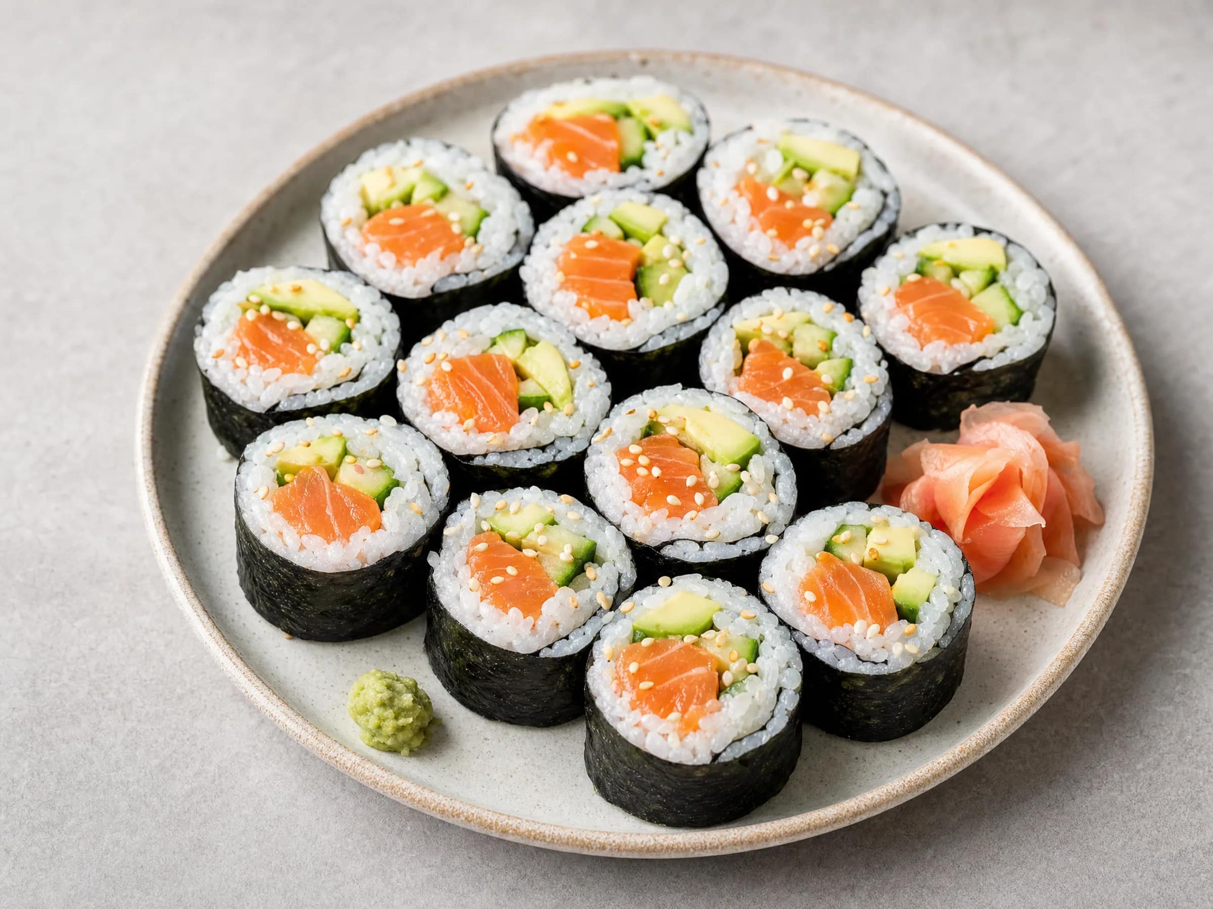 Sushi selber machen: Maki mit Lachs und Reis
