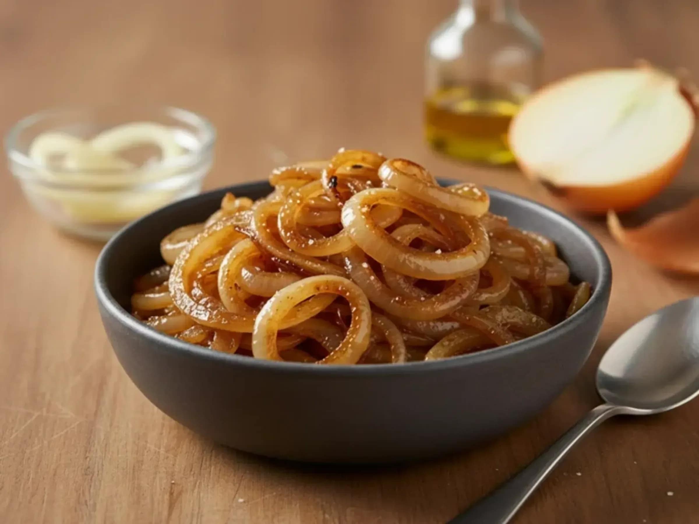 Karamellisierte Zwiebeln aus der Pfanne