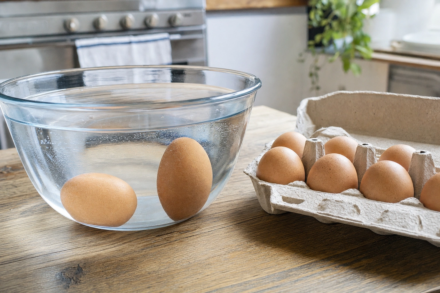 Realistische Bildanleitung zu „Eier-Haltbarkeit: Frische prüfen und richtig lagern“