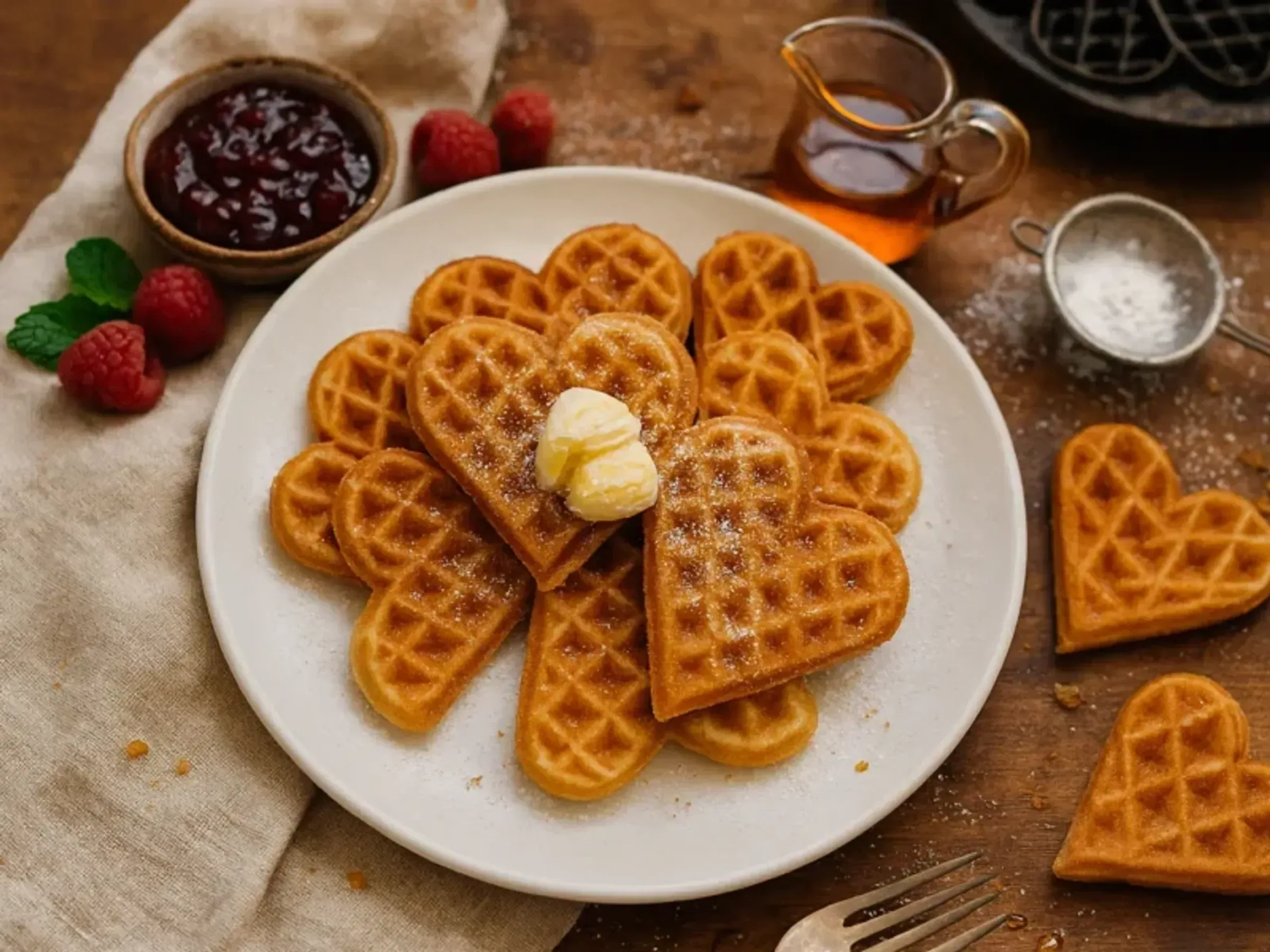 Rezept für Waffelteig – einfach, knusprig und fluffig (Grundrezept)