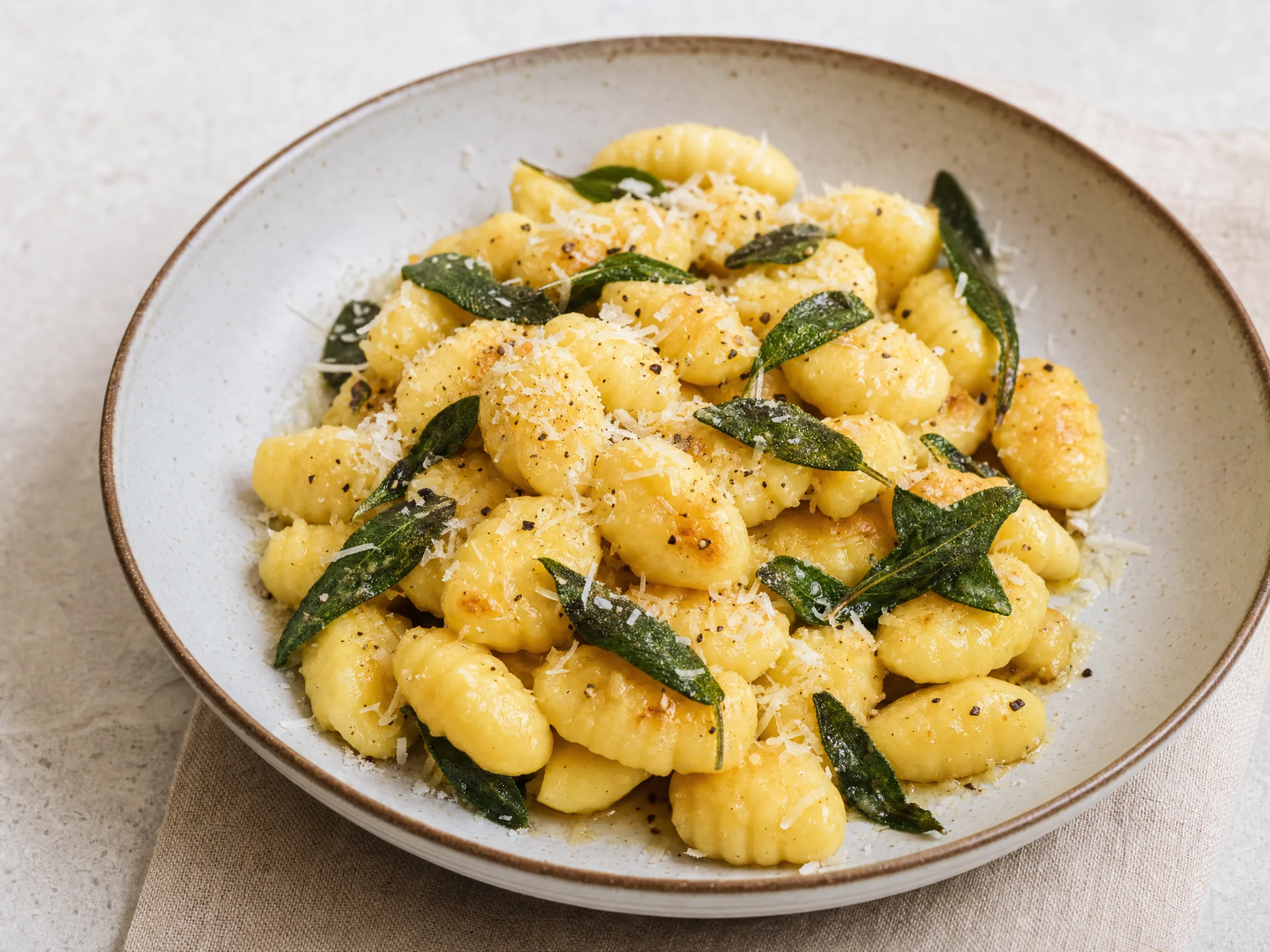 Gnocchi selber machen – zarte Kartoffelklößchen mit Salbeibutter