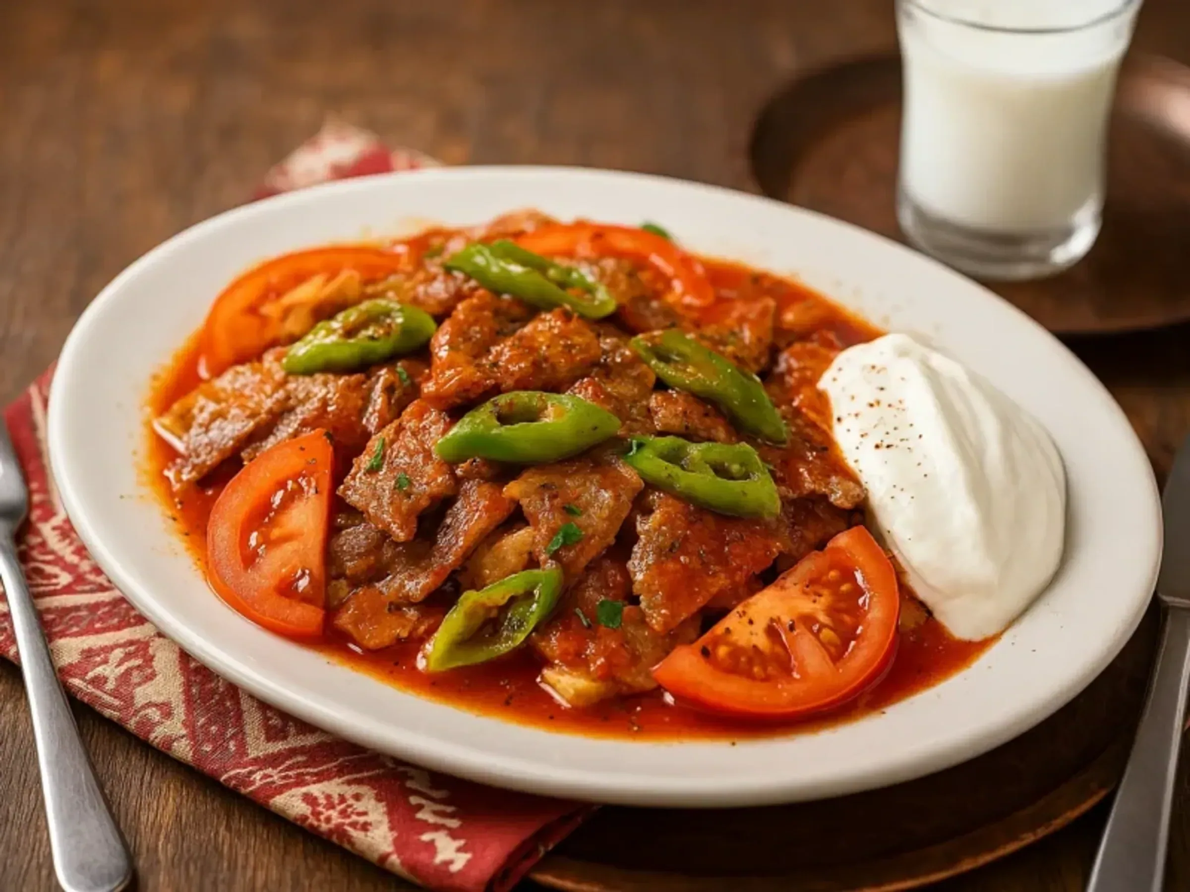 İskender-Teller – Rinderhüfte auf Pide