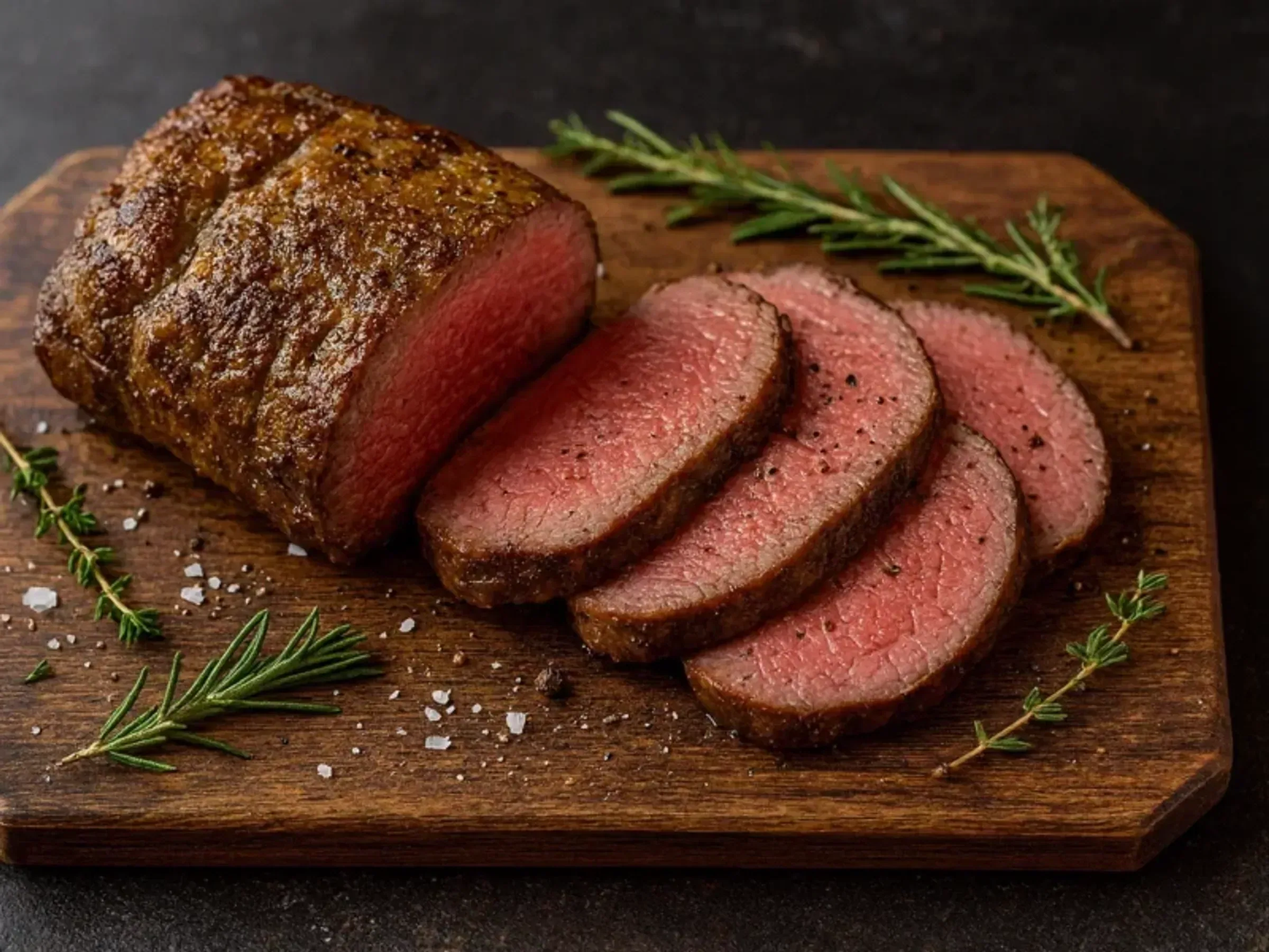 Roastbeef braten – rosa & saftig aus dem Ofen (54–56 °C)